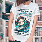 Imagen del producto Demon Slayer - Tanjiro Whirlpool T-Shirt blanco