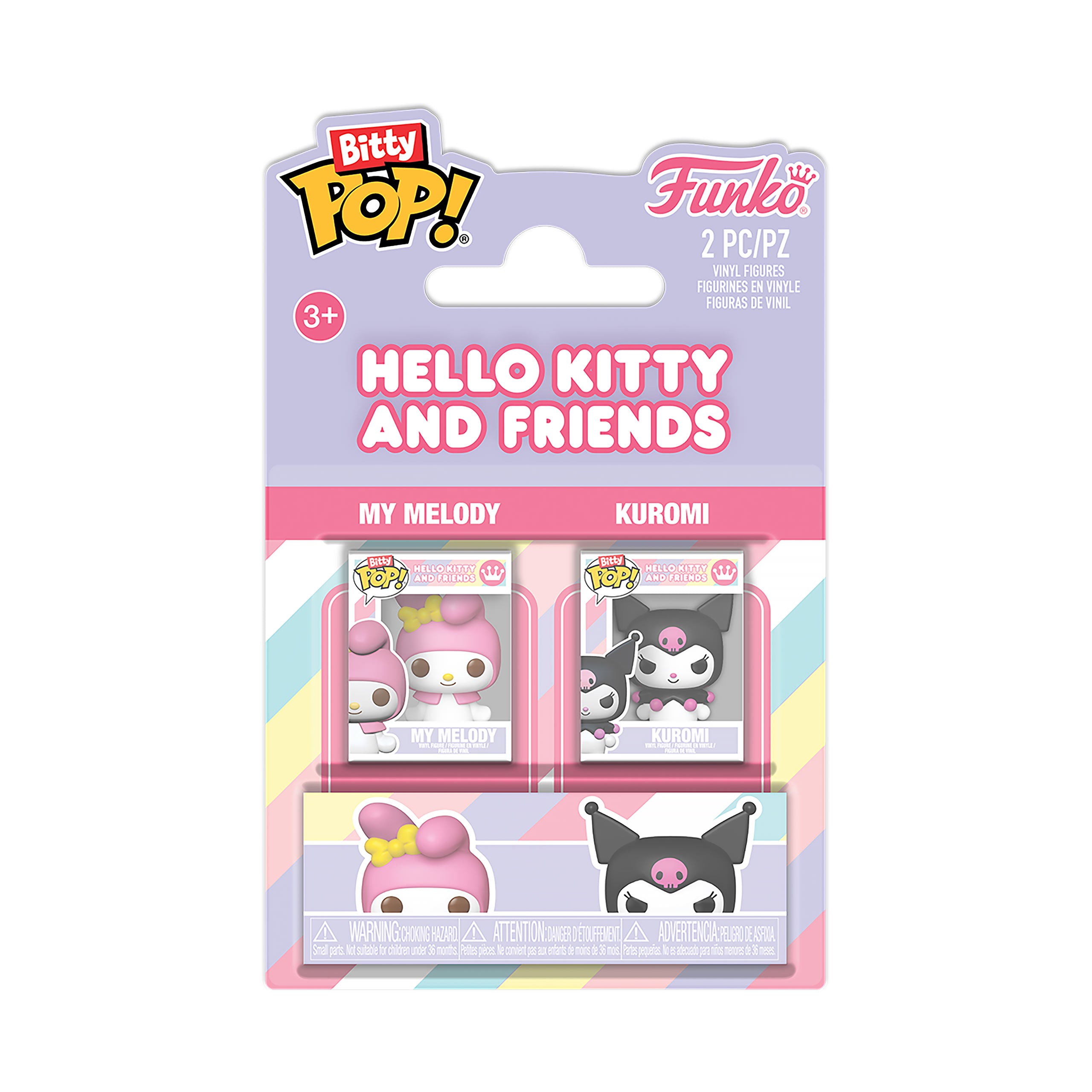 Imagen del producto Sanrio - My Melody y Kuromi Funko Bitty Pop set de 2 figuras