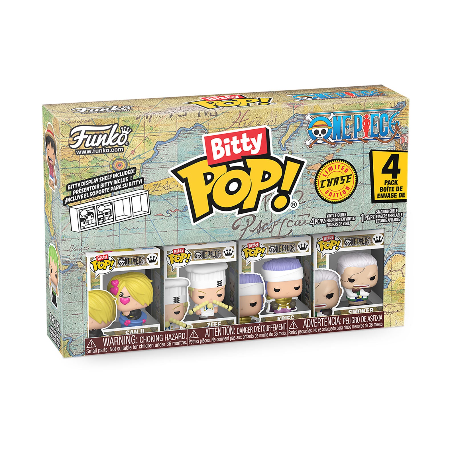Imagen del producto One Piece - Funko Bitty Pop Set de 4 figuras Serie 3
