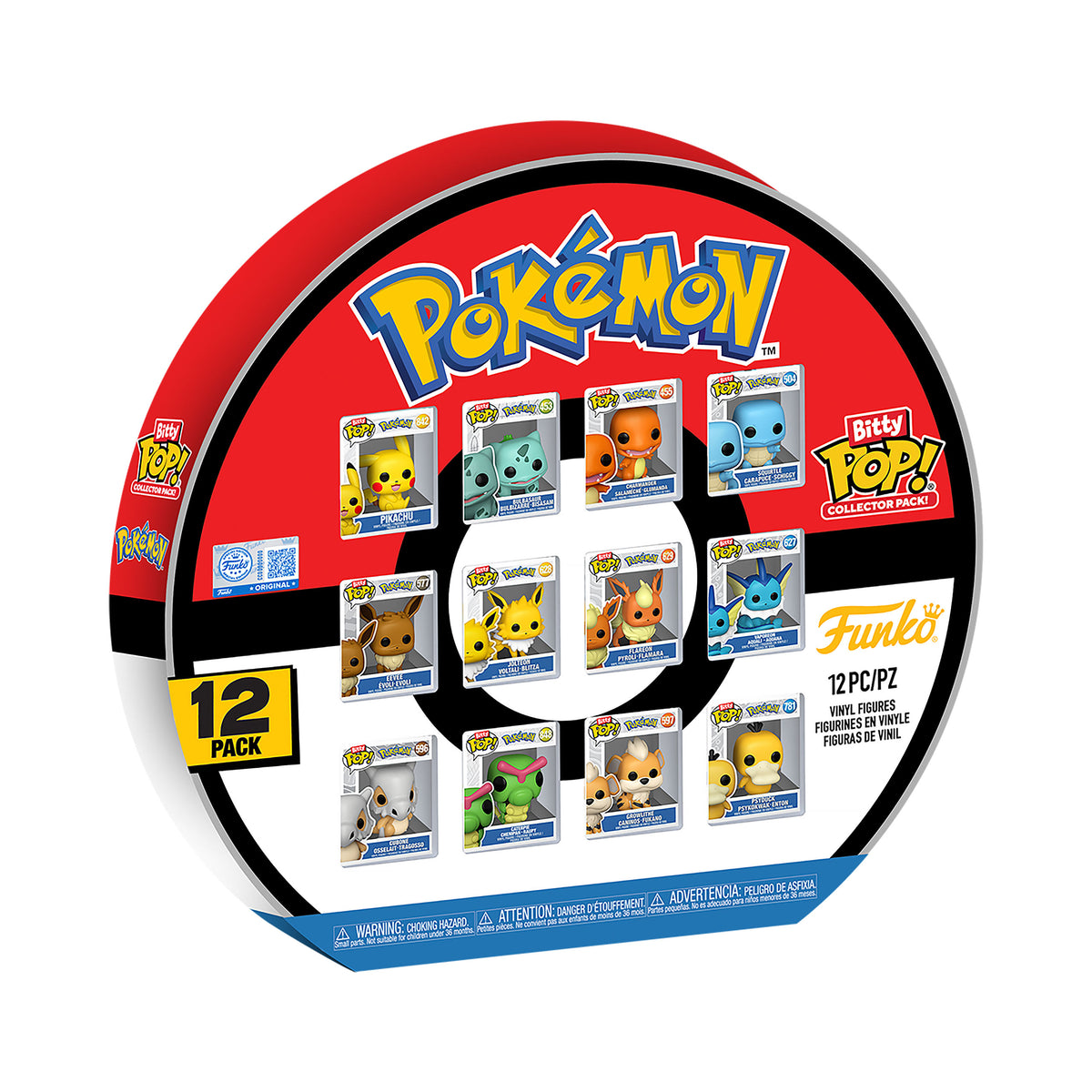 Imagen del producto Pokémon - Pikachu and Friends Funko Bitty Pop set de 12 figuras