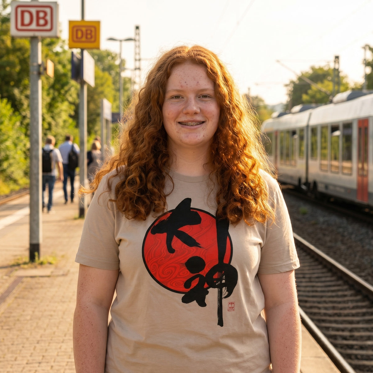 Imagen del producto Okami - Camiseta con logo beige