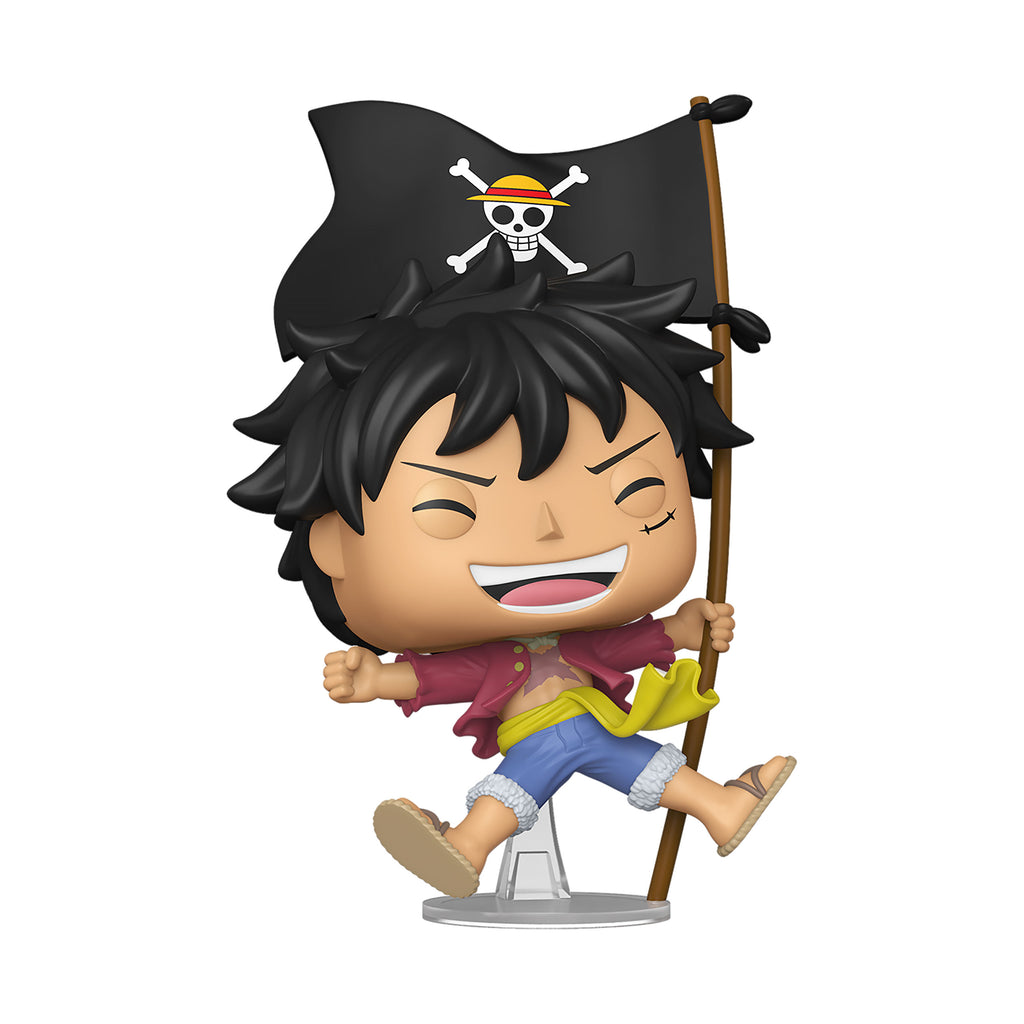 Imagen del producto One Piece - Figura Funko Pop de Luffy con bandera