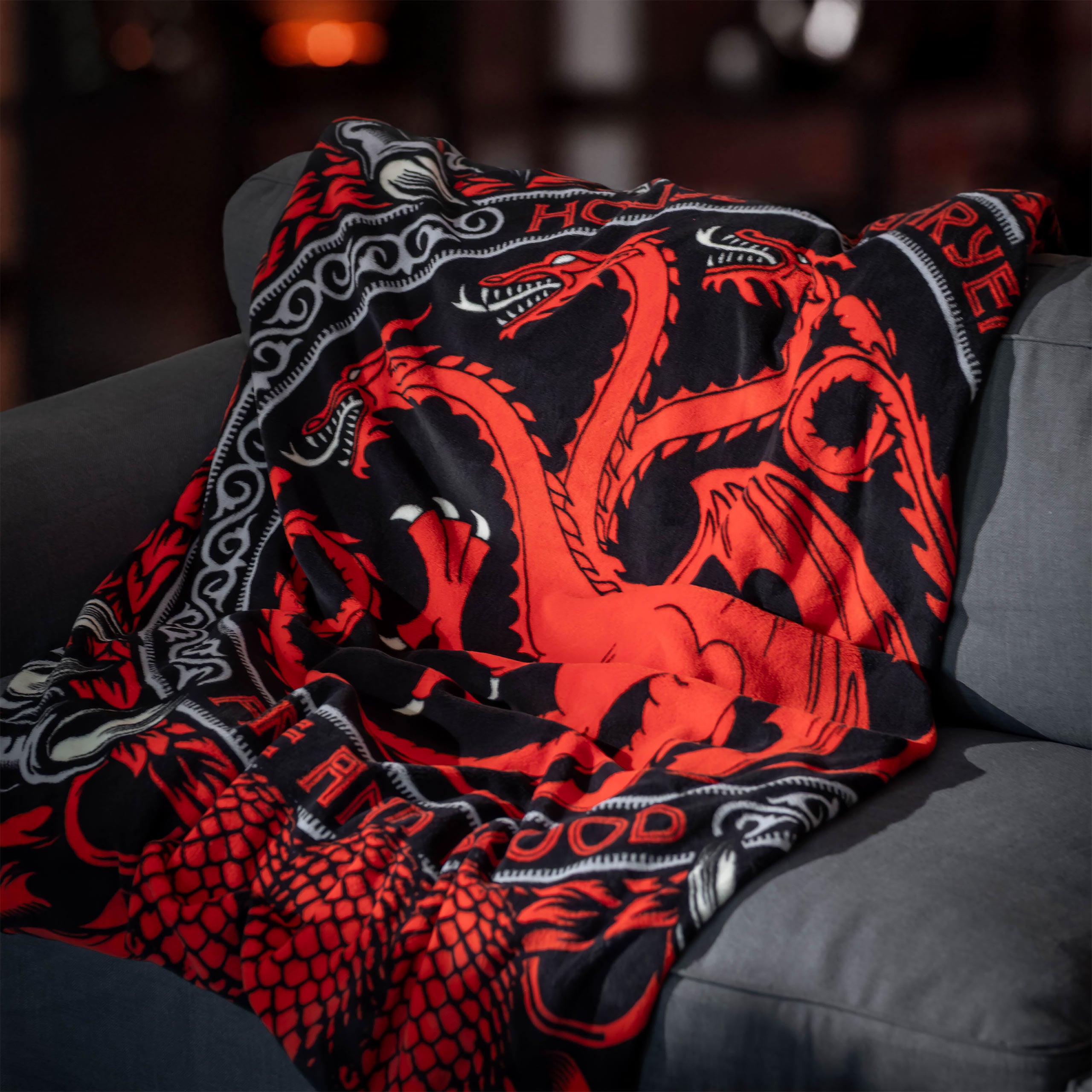 Imagen del producto Manta suave emblema Targaryen - Game of Thrones