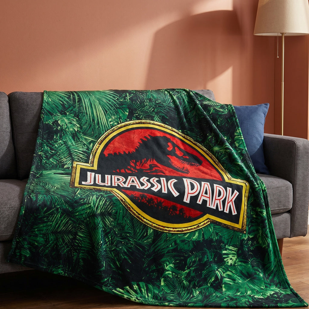 Imagen del producto Jurassic Park - Manta Suave Logo Jungle