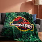 Imagen del producto Jurassic Park - Manta Suave Logo Jungle