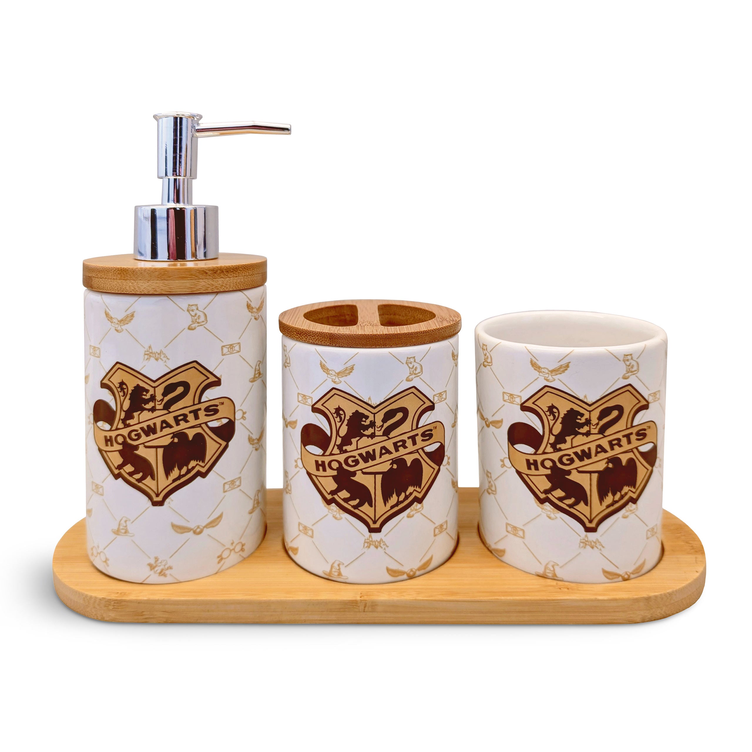 Imagen del producto Harry Potter - Set de baño emblema de Hogwarts 3 piezas