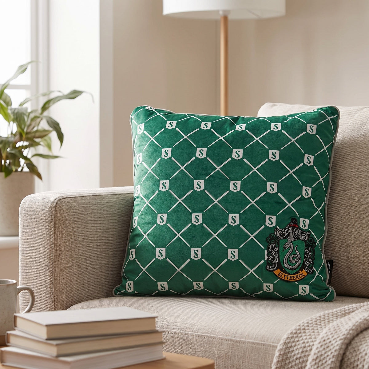 Imagen del producto Harry Potter - Cojín con el logo de Slytherin
