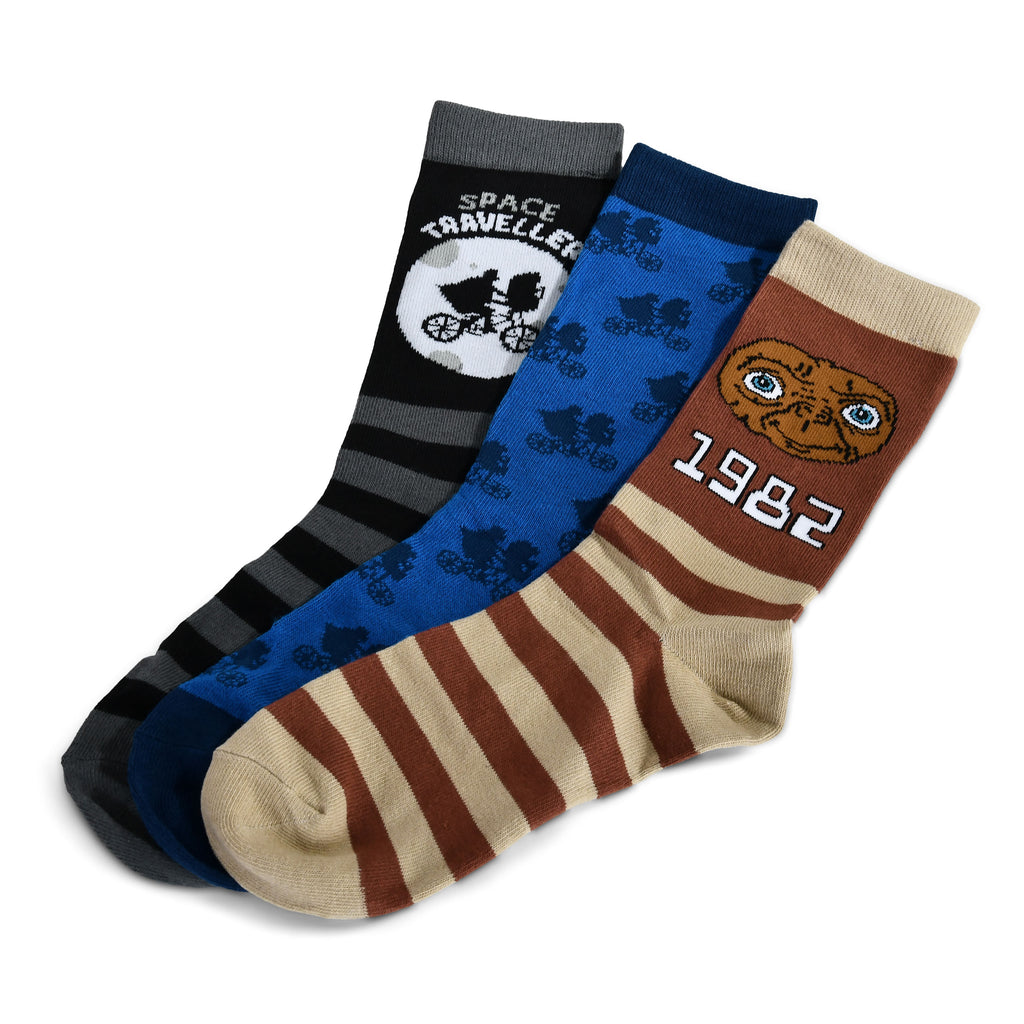 Imagen del producto E.T. - Pack de 3 calcetines retro en caja de regalo