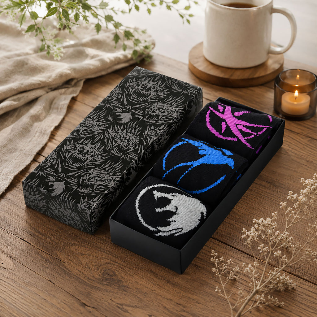 Imagen del producto The Witcher - Pack de 3 calcetines Symbols en caja de regalo