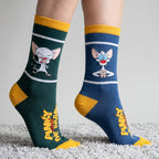 Imagen del producto Pinky y Cerebro - Set de 3 pares de calcetines Pinky y Cerebro en caja regalo