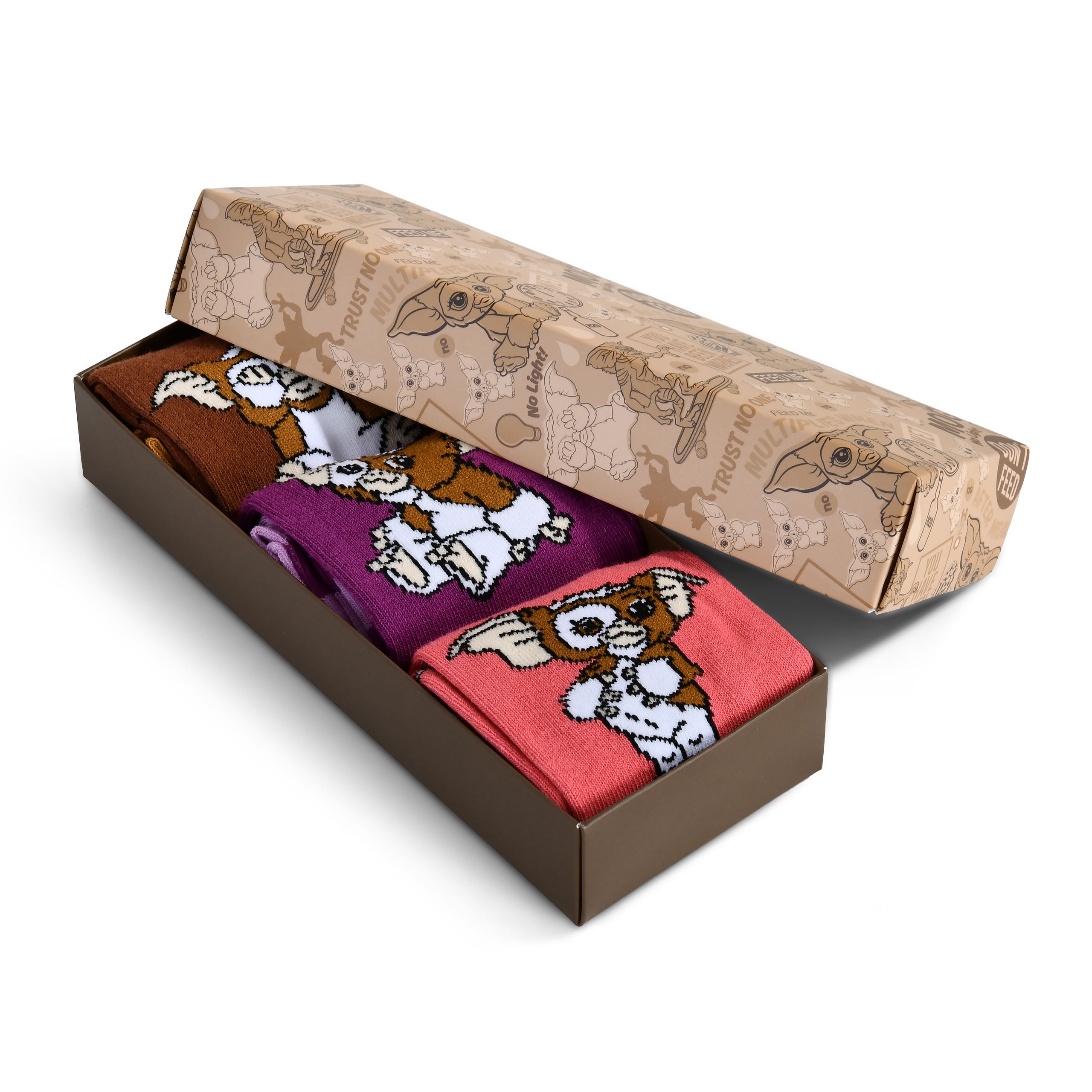 Imagen del producto Gremlins - Pack de 3 pares de calcetines Gizmo Emotions en caja de regalo