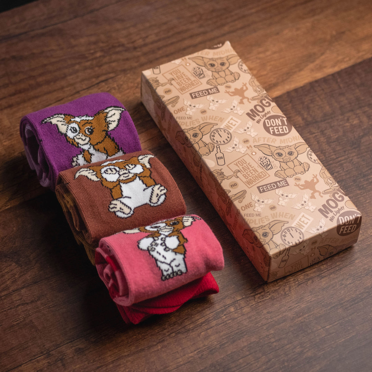 Imagen del producto Gremlins - Pack de 3 pares de calcetines Gizmo Emotions en caja de regalo