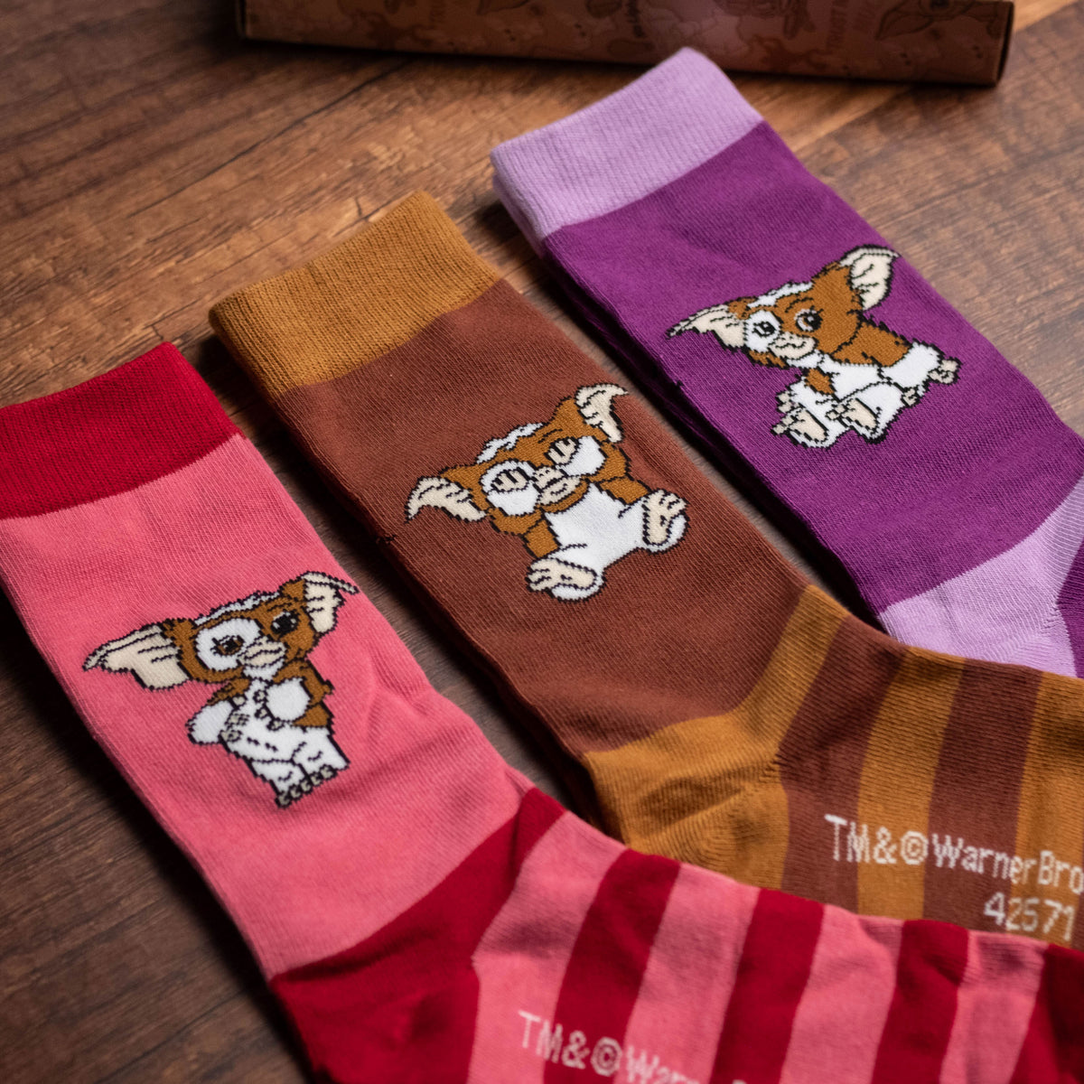 Imagen del producto Gremlins - Pack de 3 pares de calcetines Gizmo Emotions en caja de regalo