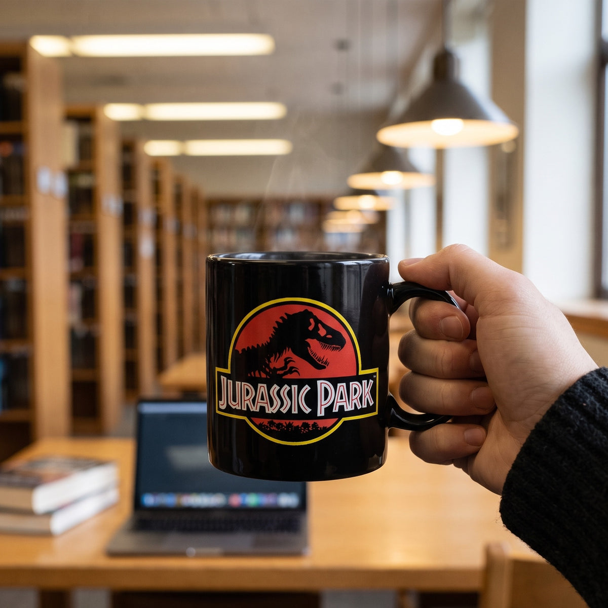 Imagen del producto Jurassic Park - Taza Logo Negra