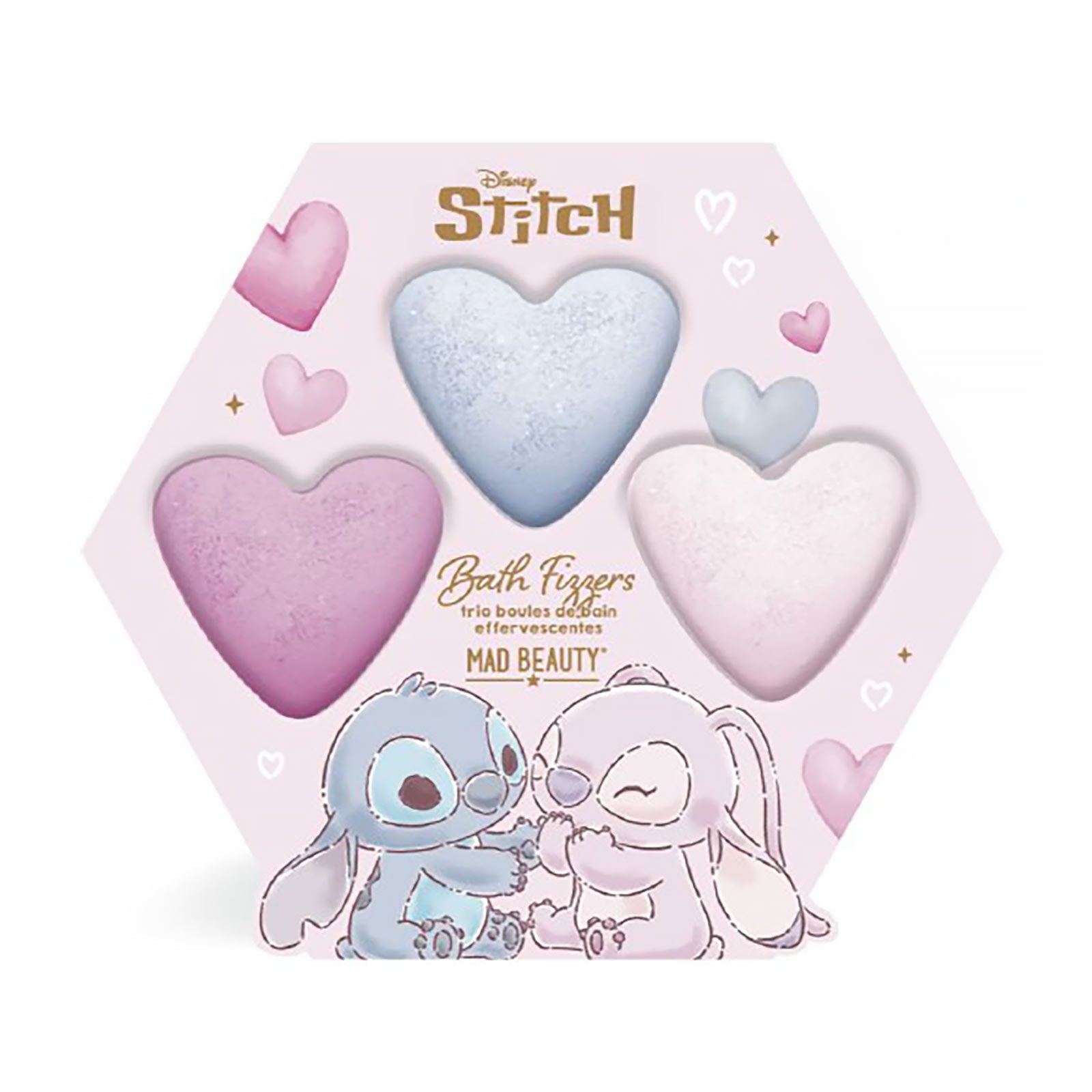 Imagen del producto Lilo & Stitch - Set de 3 bombas de baño Angel y Stitch