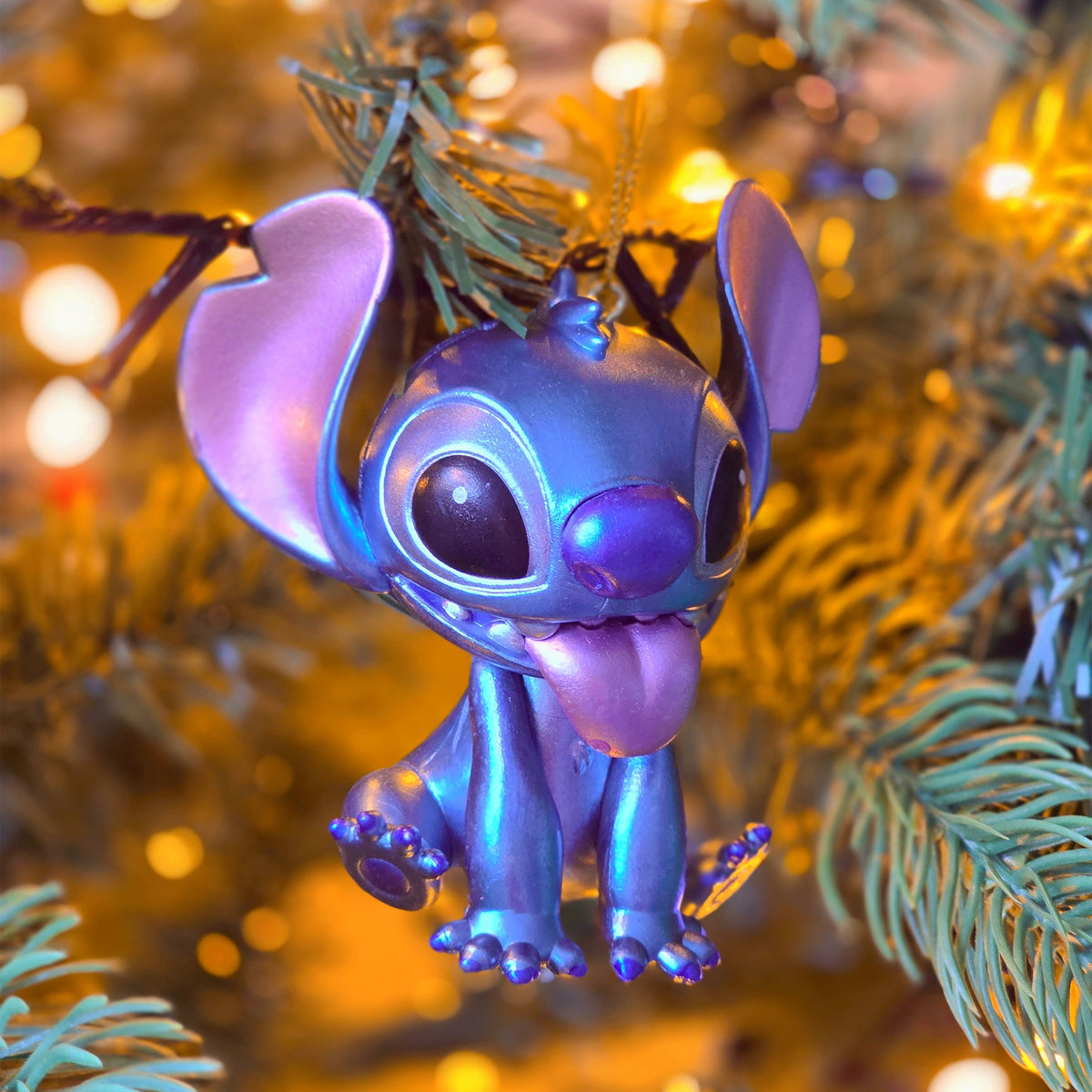 Imagen del producto Stitch Adorno para árbol de Navidad metalizado - Lilo & Stitch