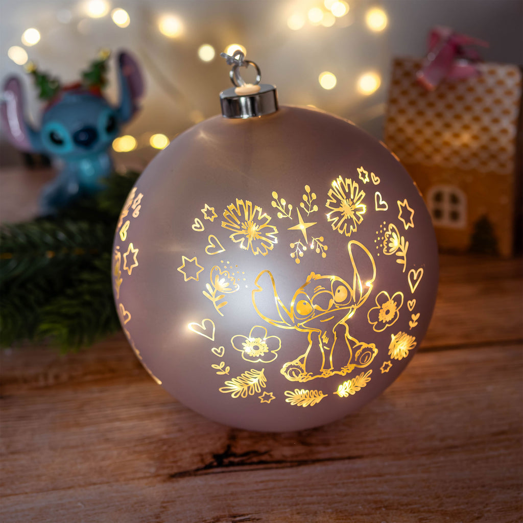 Imagen del producto Bola de Navidad con luz de Stitch - Lilo & Stitch