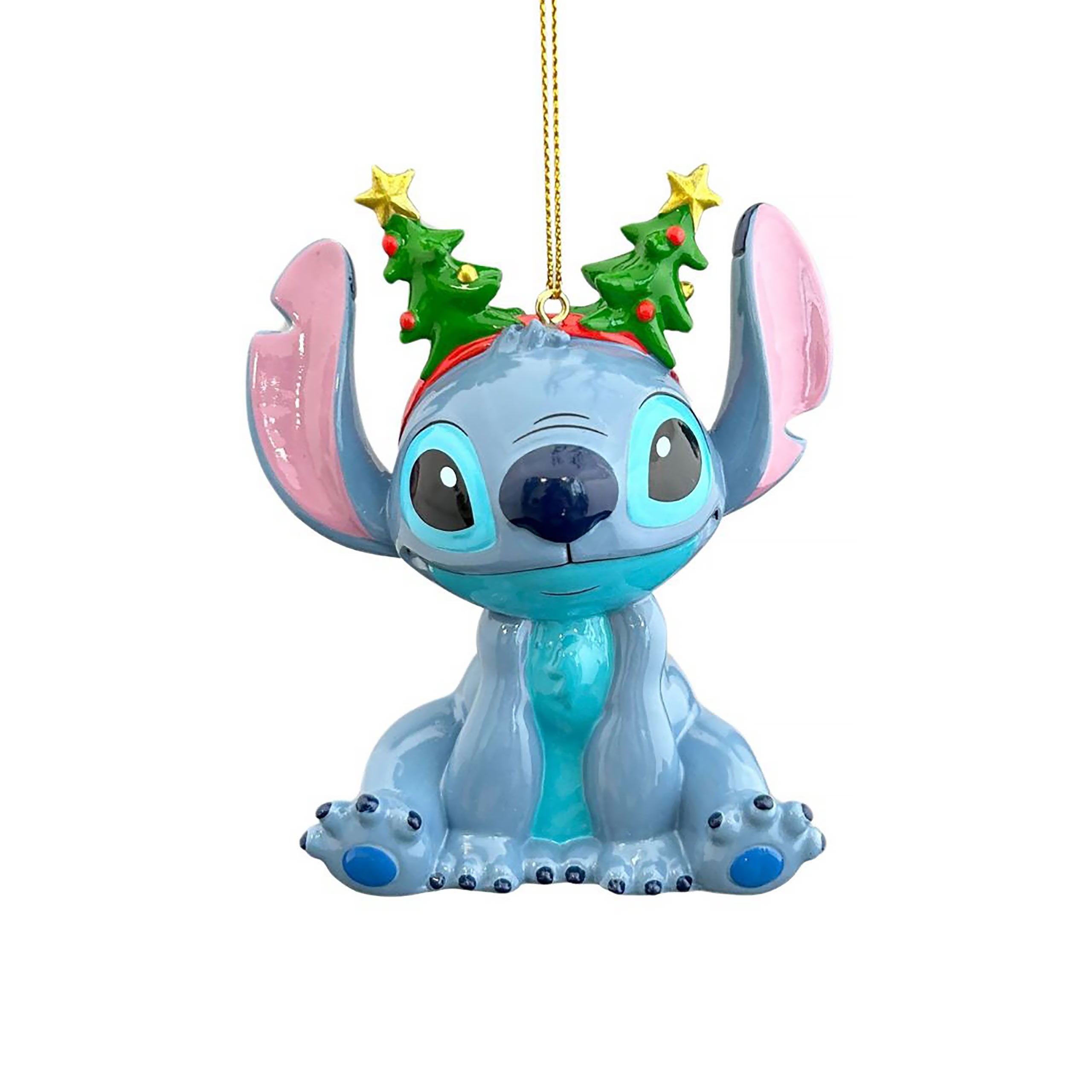 Imagen del producto Stitch con diadema - Adorno para árbol de Navidad - Lilo & Stitch