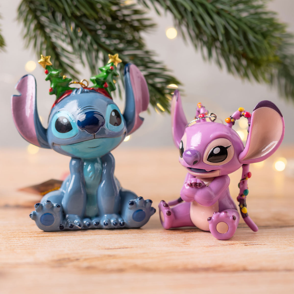Imagen del producto Stitch con diadema - Adorno para árbol de Navidad - Lilo & Stitch