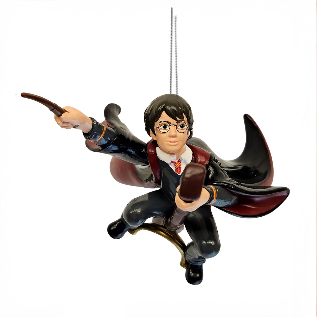 Imagen del producto Adorno para árbol de Navidad Harry con Nimbus 2000 - Harry Potter