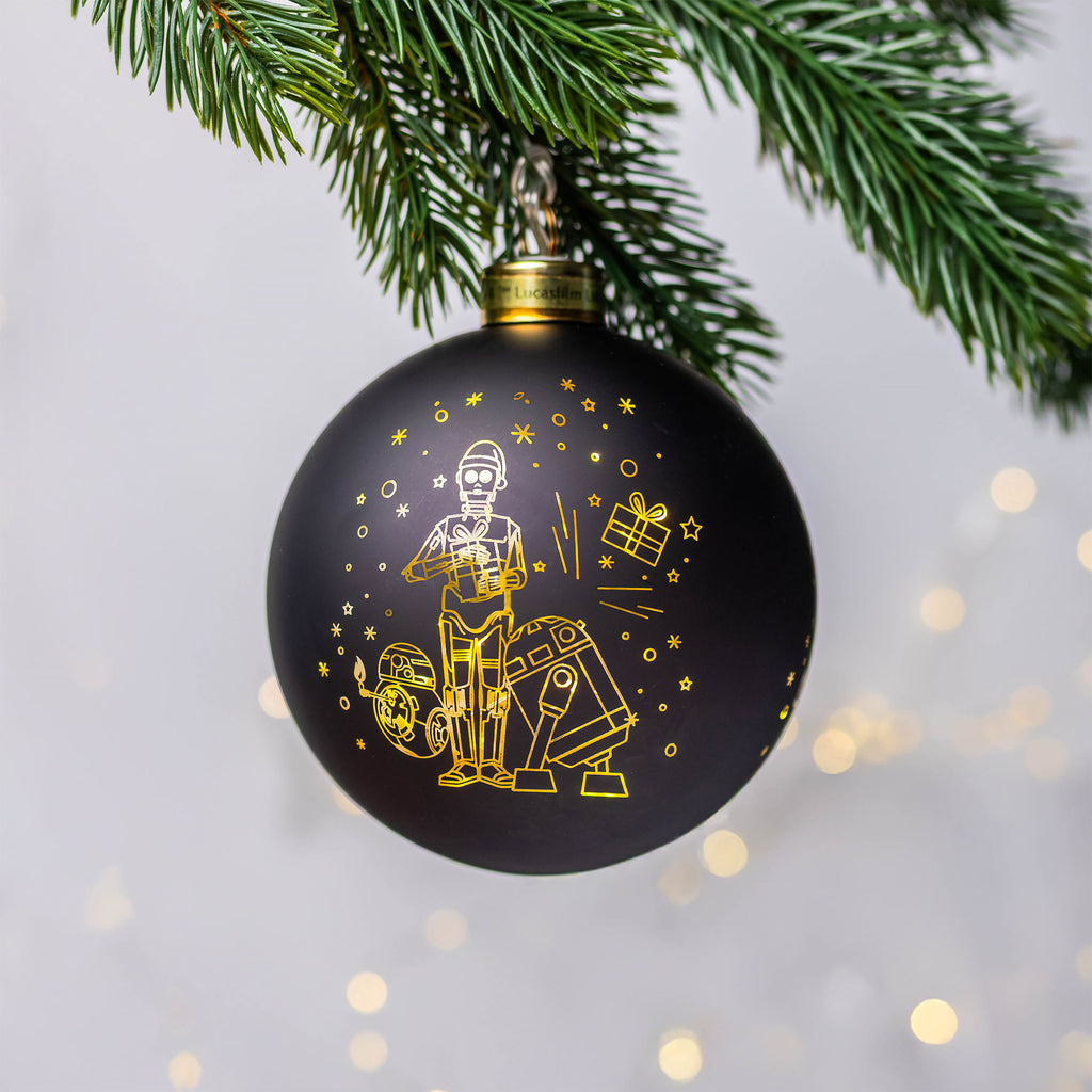 Imagen del producto Star Wars - Bola de Navidad Droides con luz