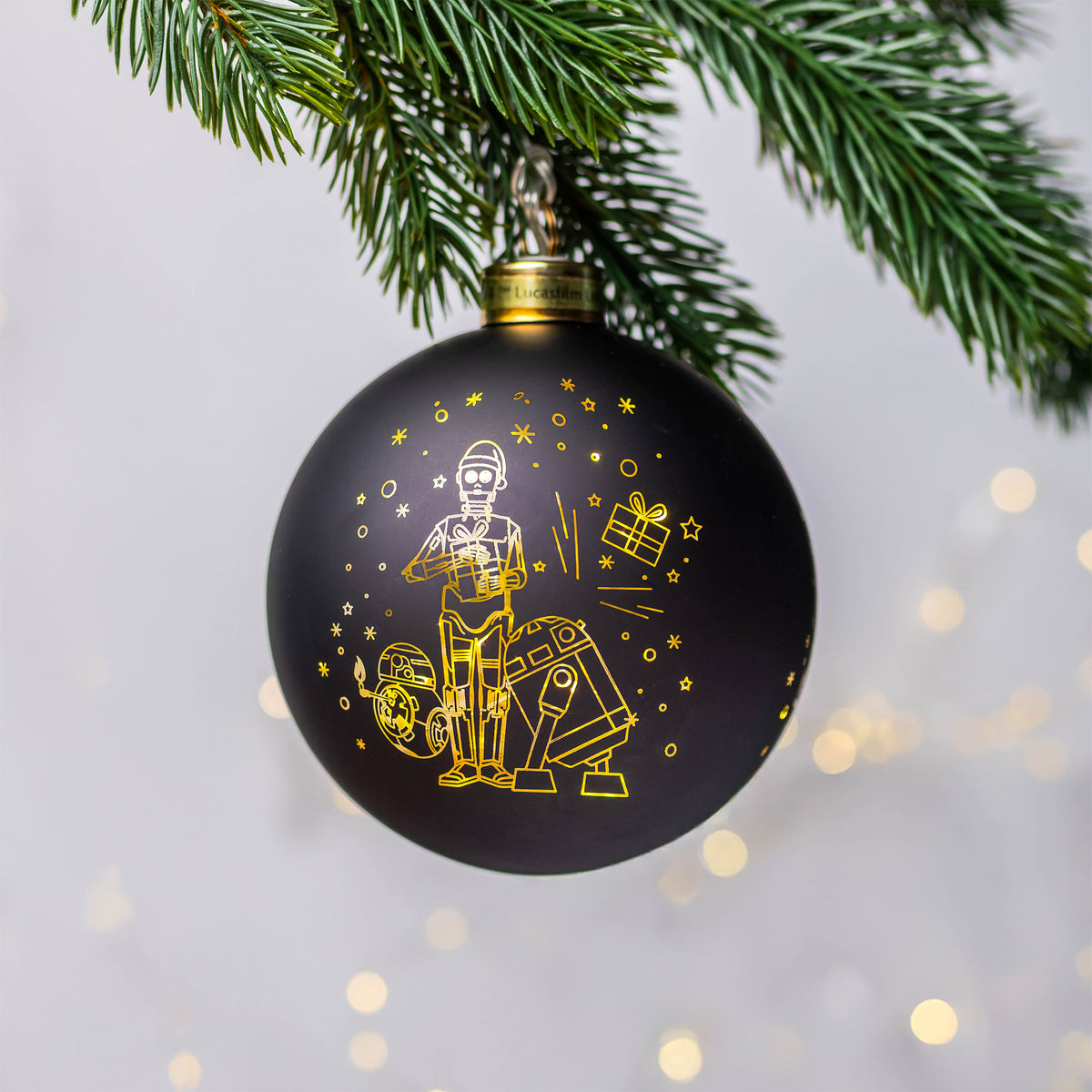 Imagen del producto Star Wars - Bola de Navidad Droides con luz