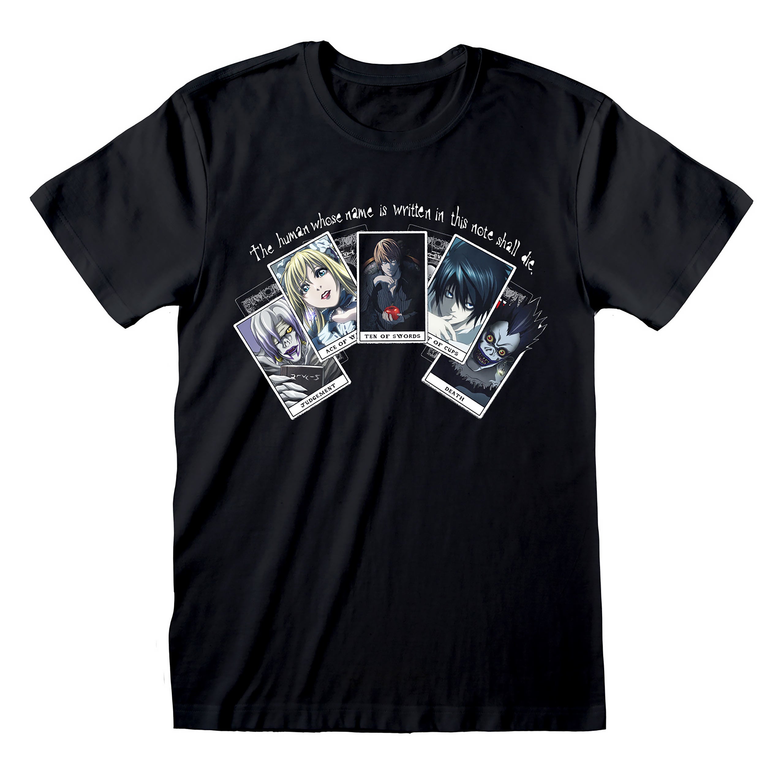 Imagen del producto Death Note - Camiseta Playing Cards negra