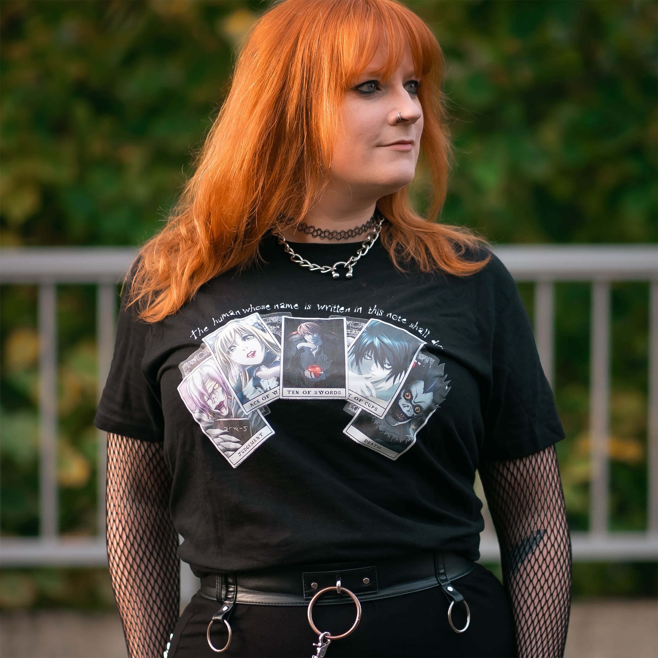 Imagen del producto Death Note - Camiseta Playing Cards negra
