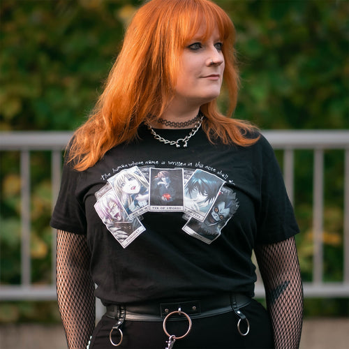 Imagen del producto Death Note - Camiseta Playing Cards negra