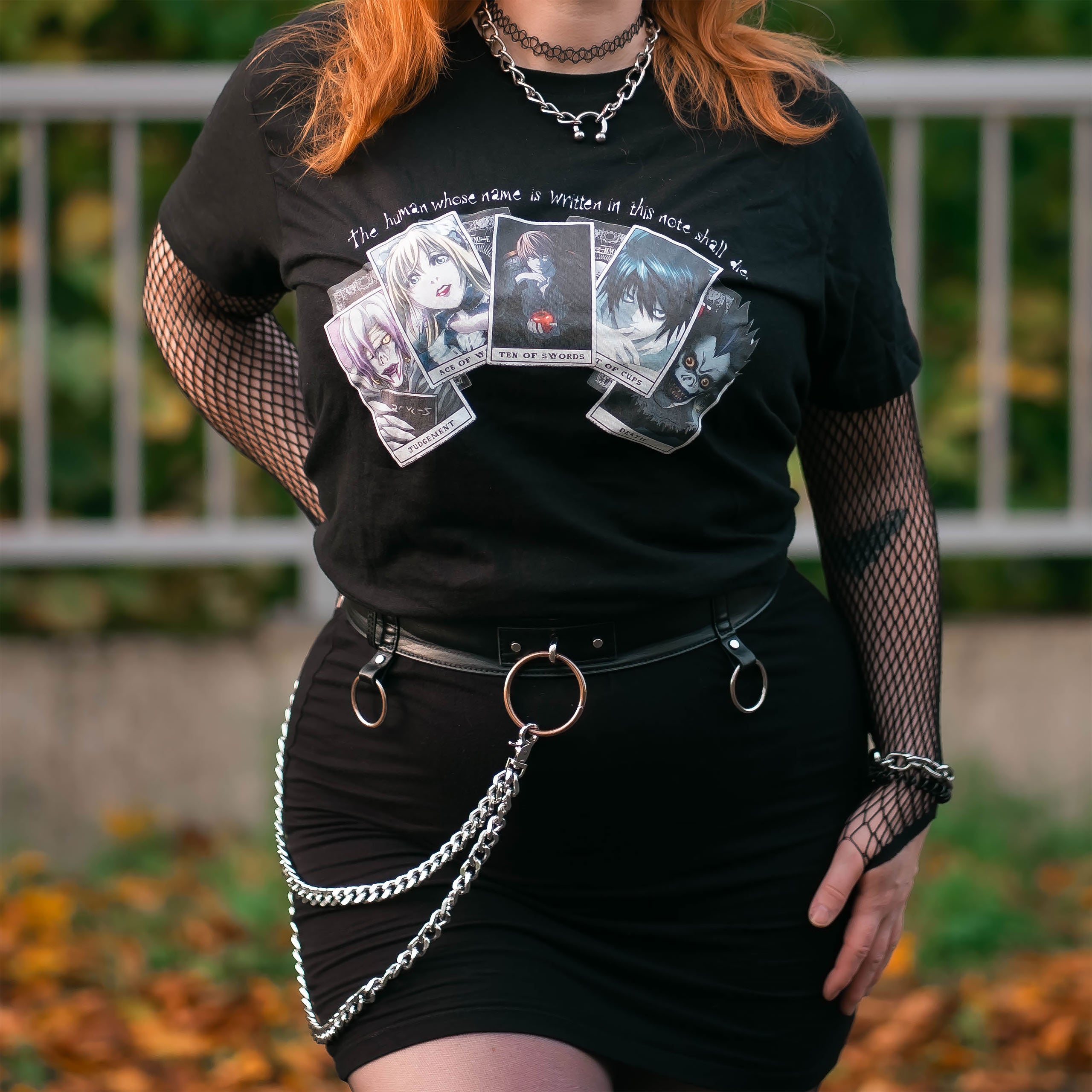 Imagen del producto Death Note - Camiseta Playing Cards negra