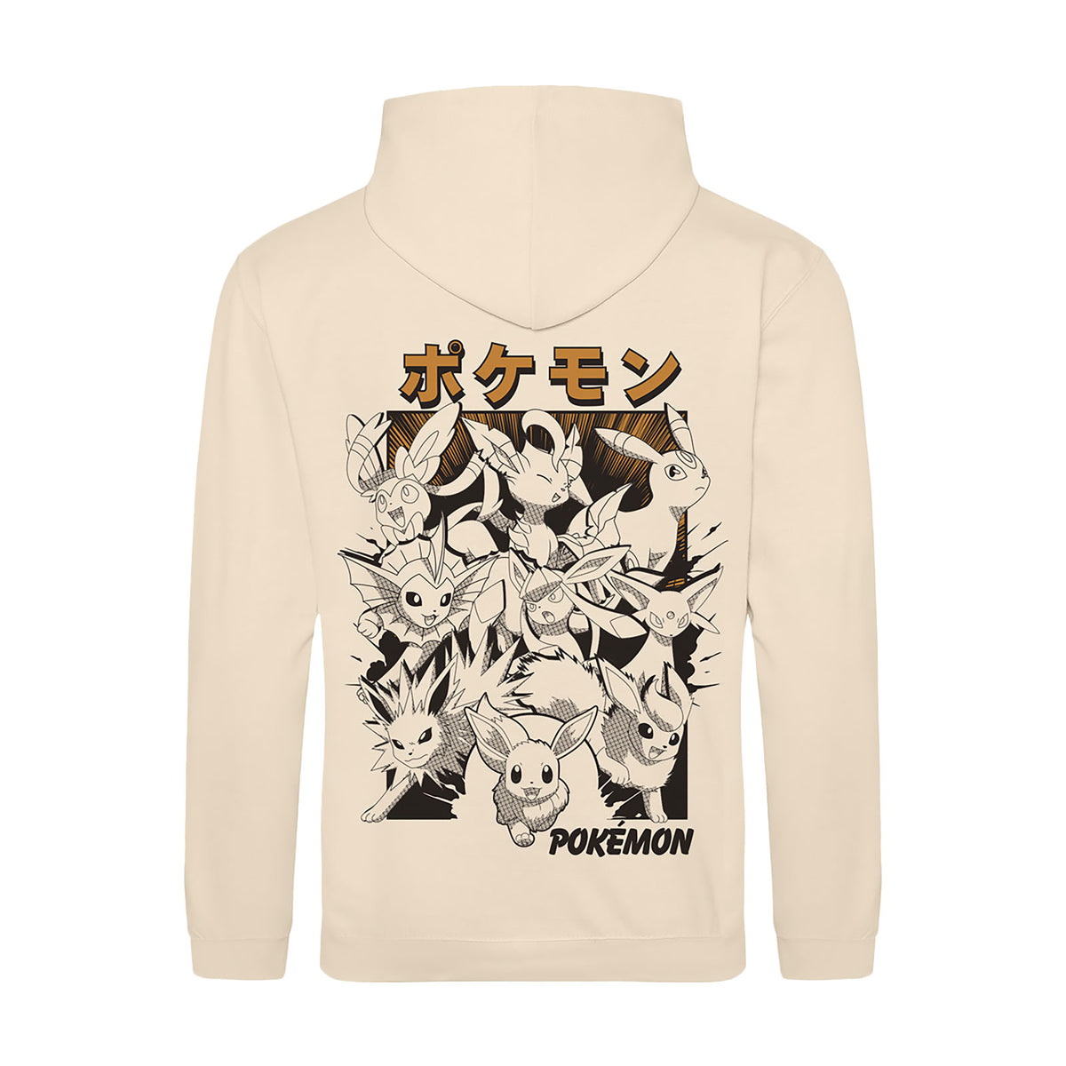 Imagen del producto Pokémon - Sudadera con capucha Katakana Evolución de Eevee