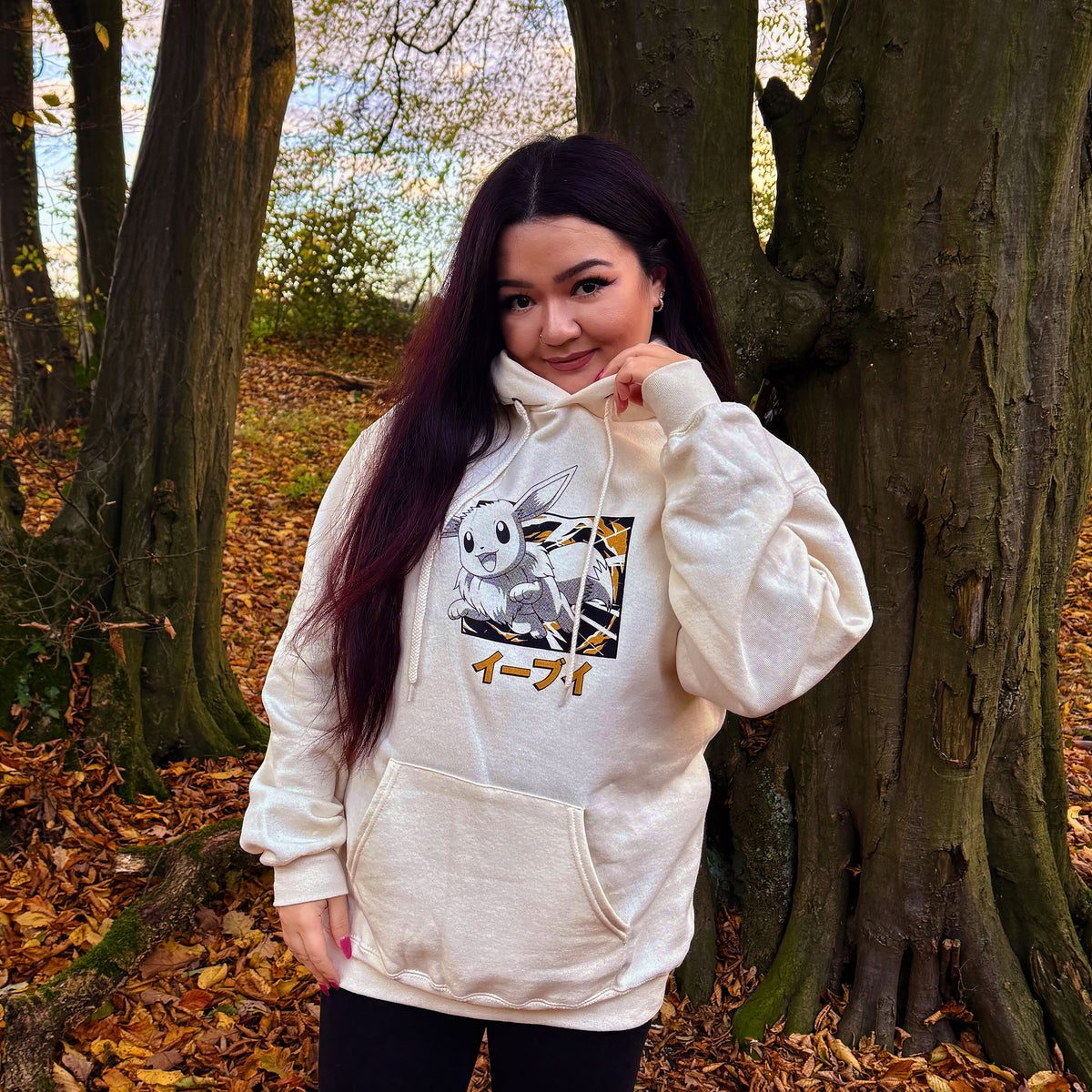 Imagen del producto Pokémon - Sudadera con capucha Katakana Evolución de Eevee