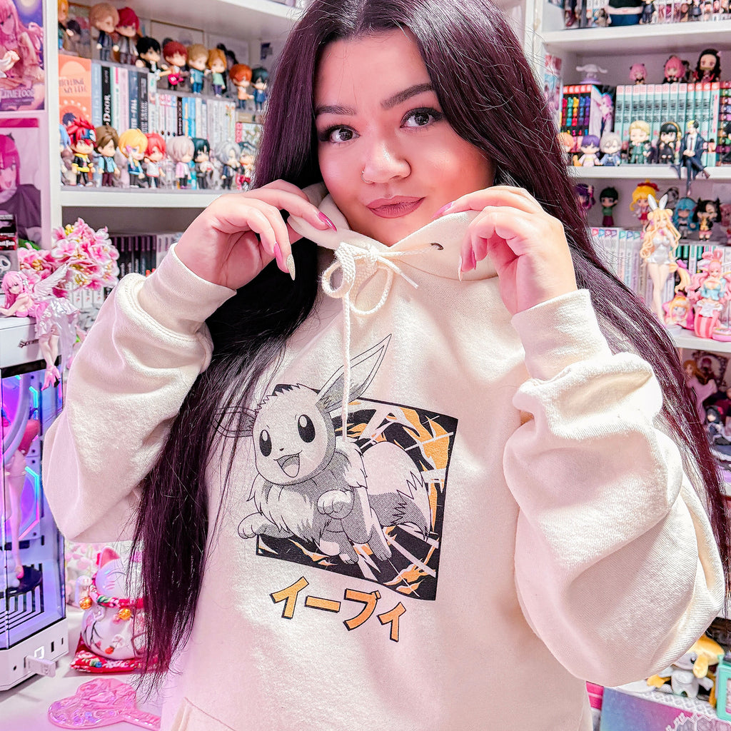 Imagen del producto Pokémon - Sudadera con capucha Katakana Evolución de Eevee