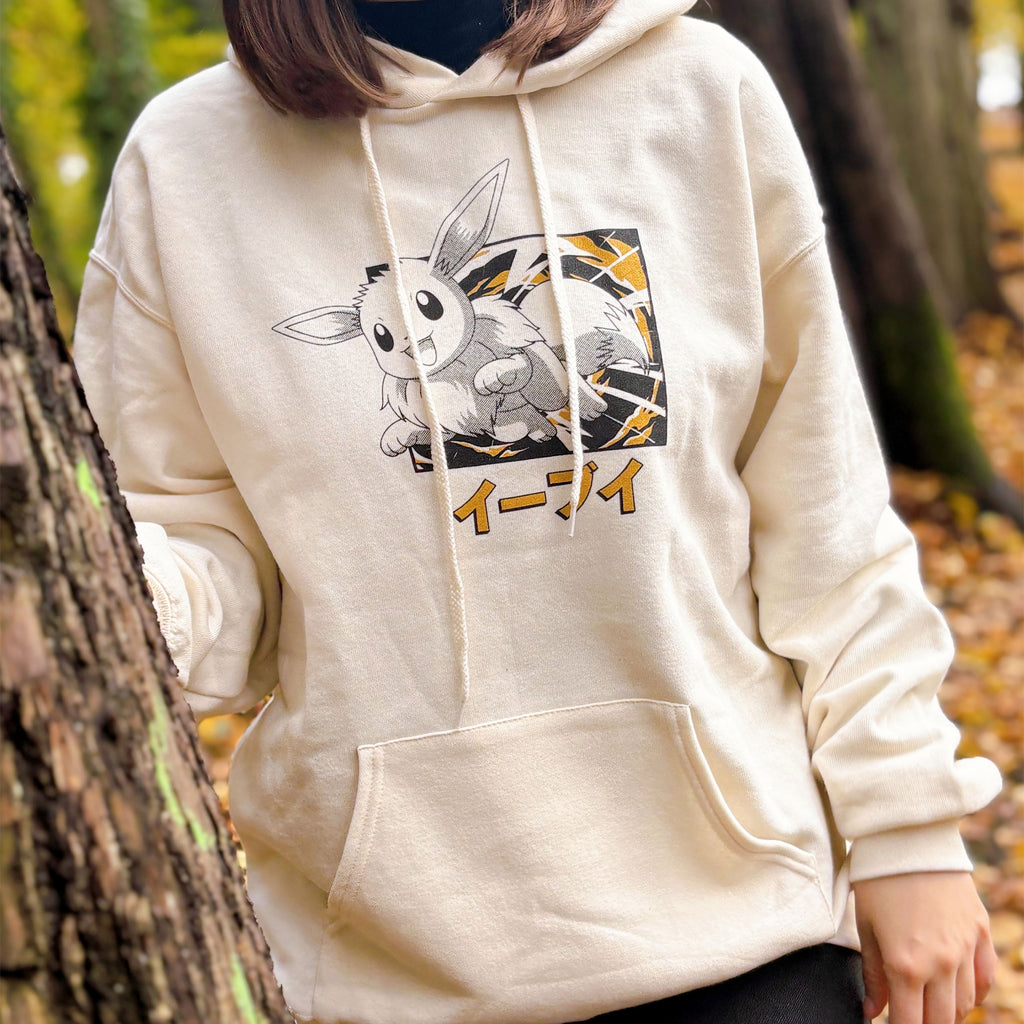Imagen del producto Pokémon - Sudadera con capucha Katakana Evolución de Eevee