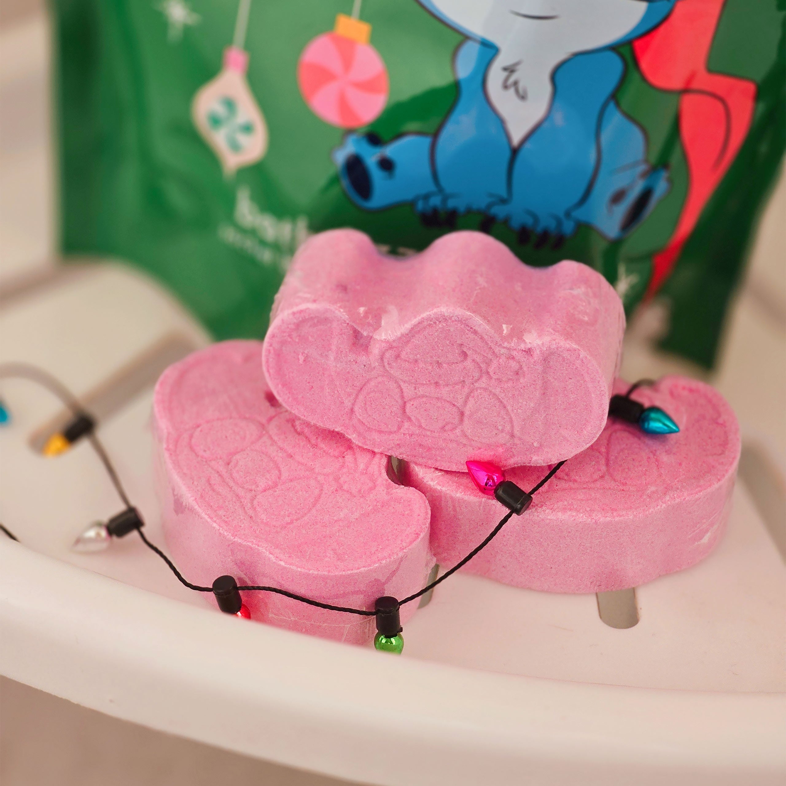 Imagen del producto Stitch-mas Set de 6 bombas de baño - Lilo & Stitch