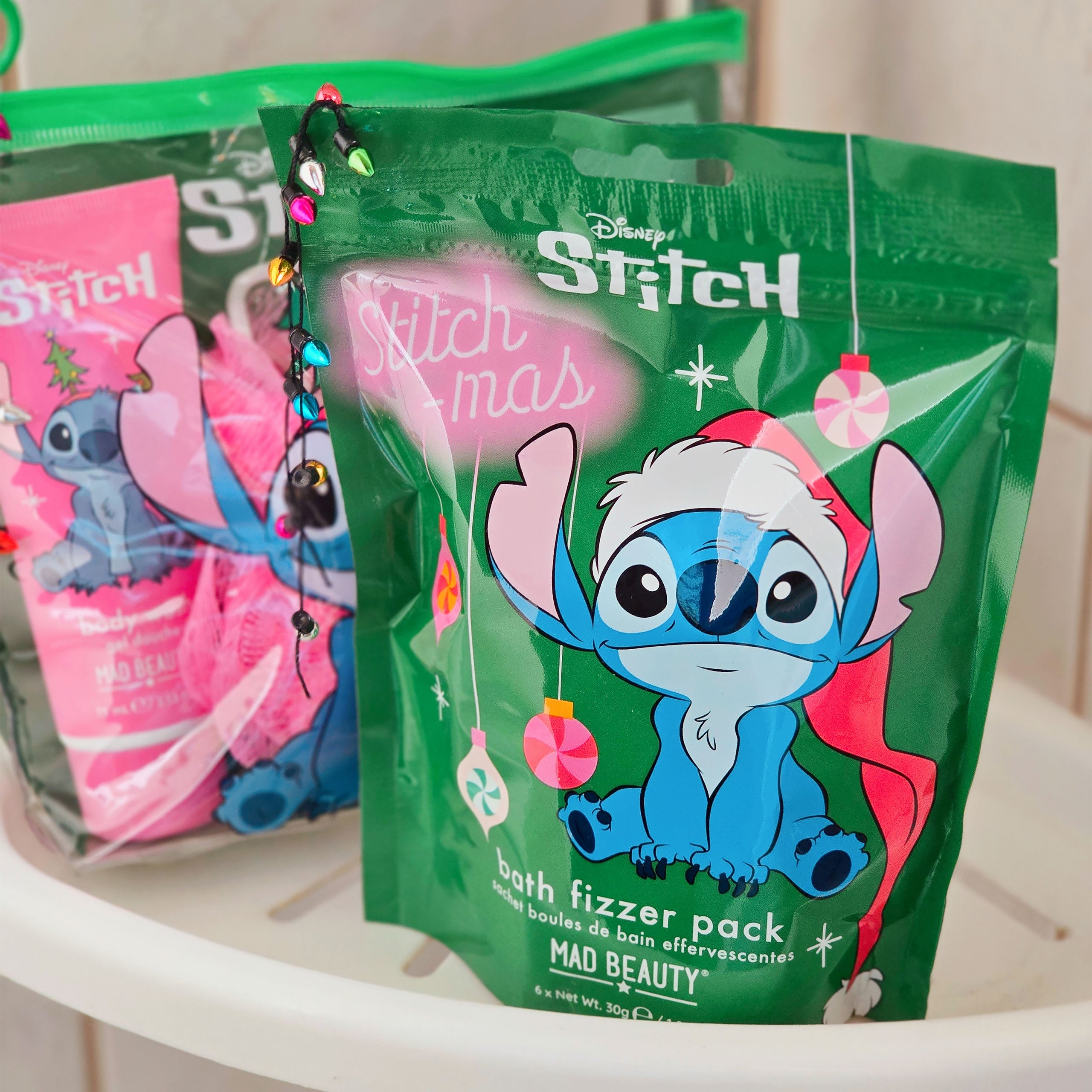 Imagen del producto Stitch-mas Set de 6 bombas de baño - Lilo & Stitch