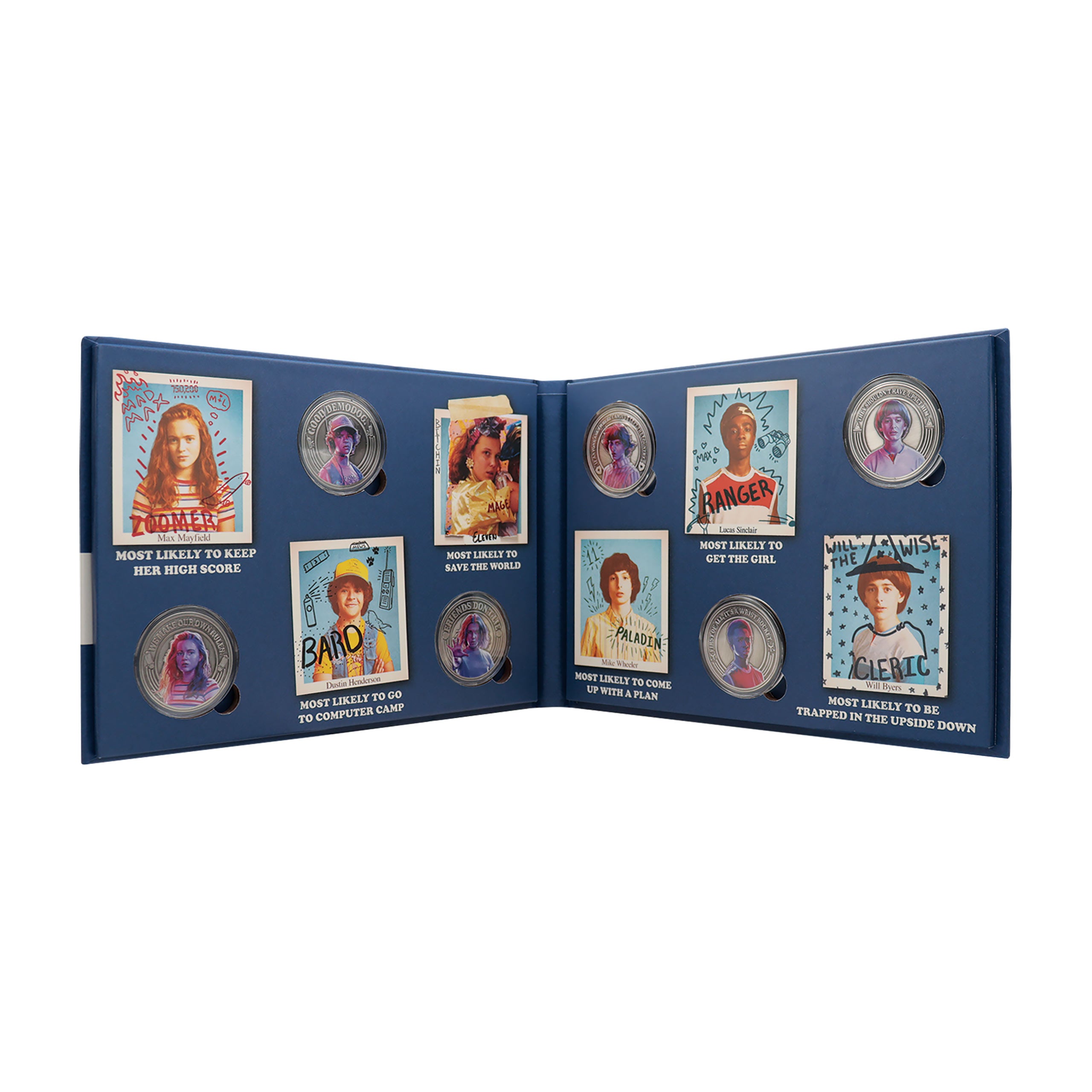 Imagen del producto Stranger Things - Álbum de monedas coleccionables de Hawkins Middle School
