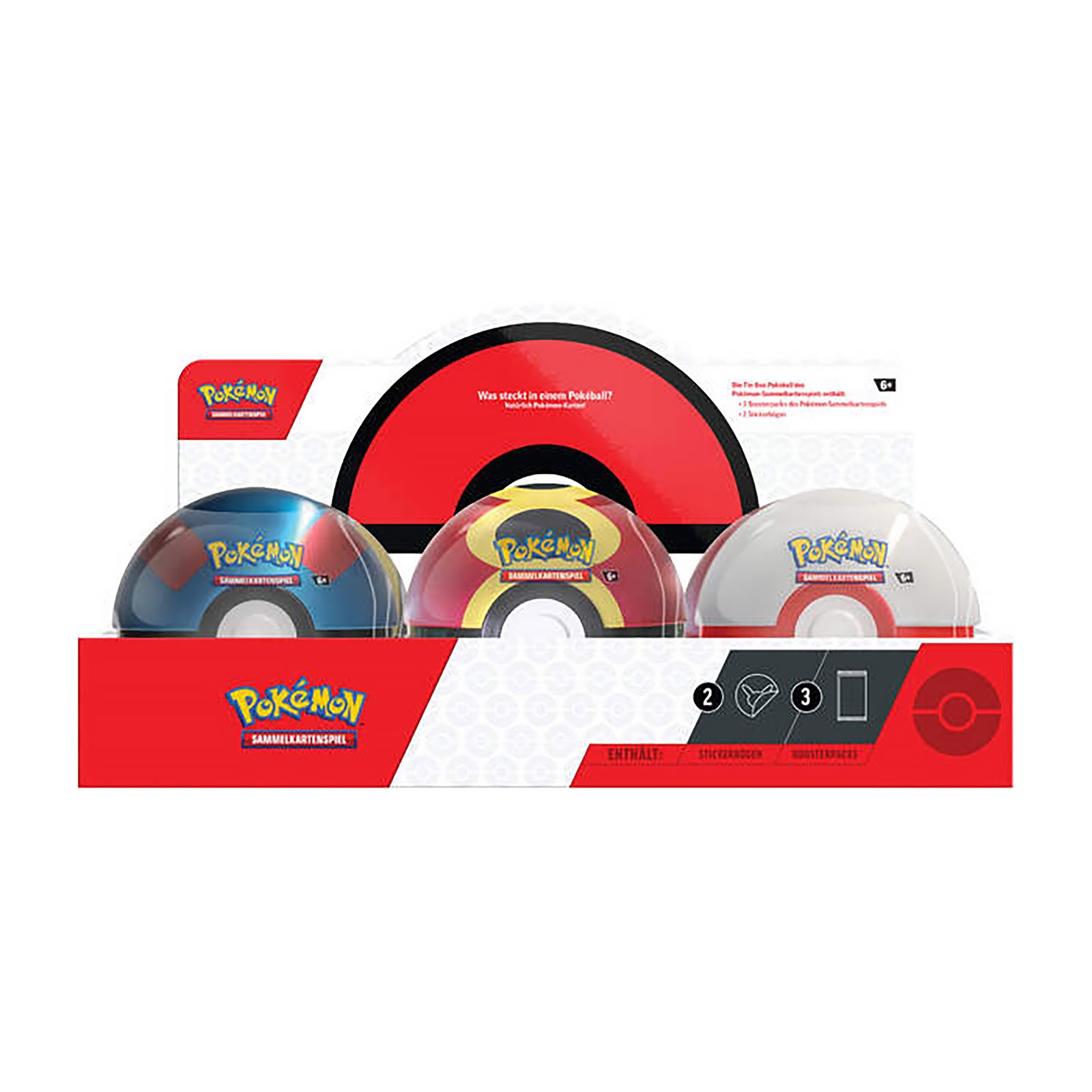 Imagen del producto Pokémon - Expositor Lata Mystery Pokéball Cards Otoño 2025