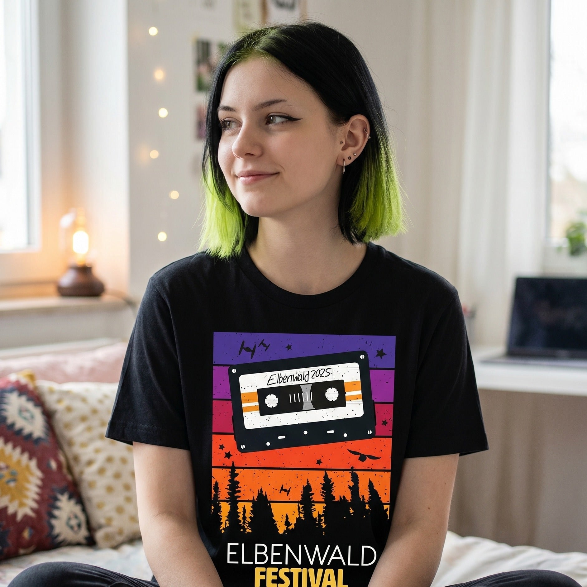 Imagen del producto Elbenwald Festival - Camiseta Tape negra
