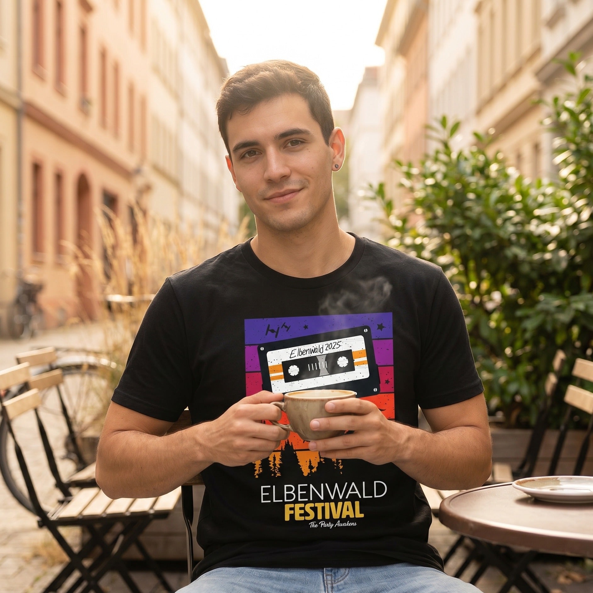 Imagen del producto Elbenwald Festival - Camiseta Tape negra