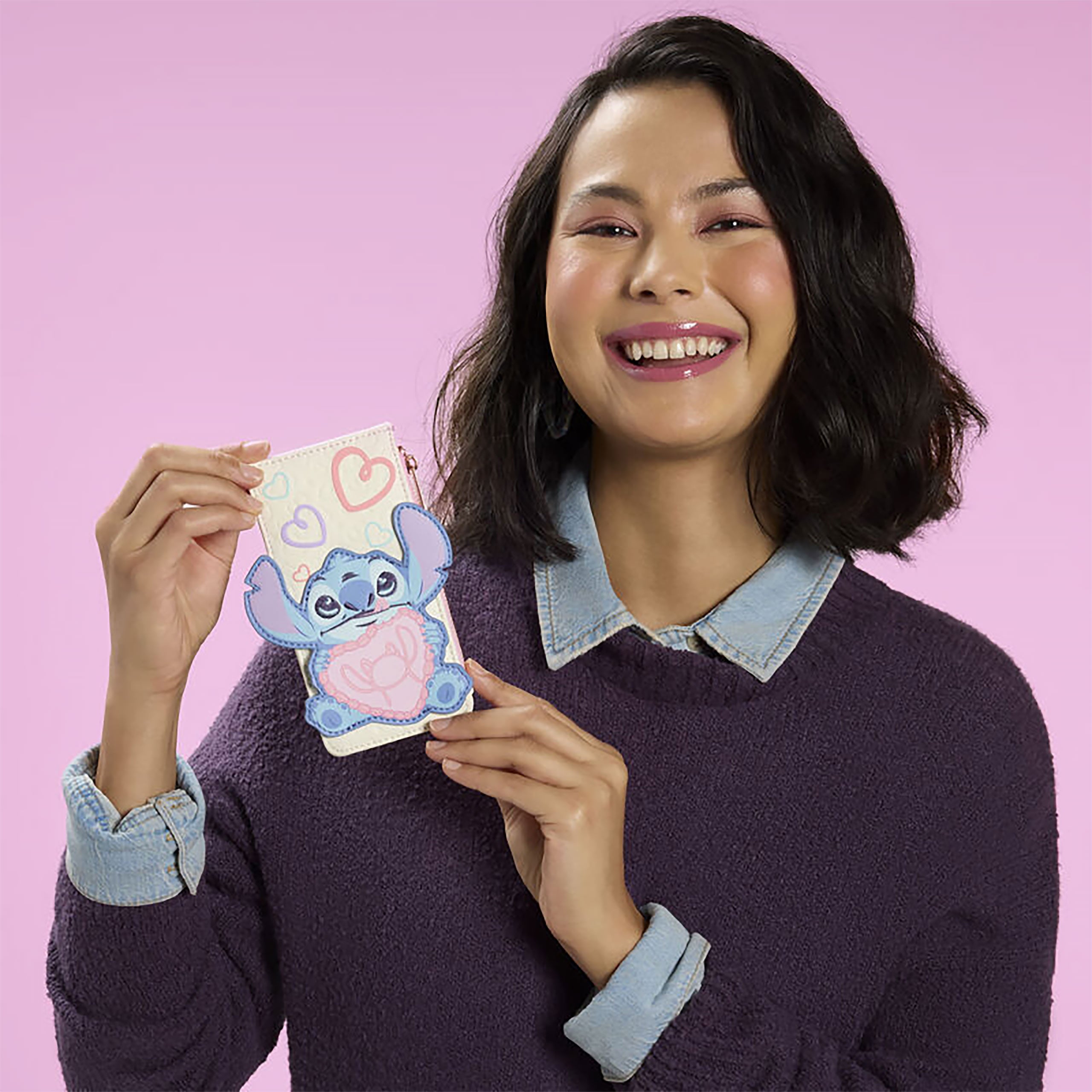 Imagen del producto Stitch Be Mine Tarjetero - Lilo & Stitch