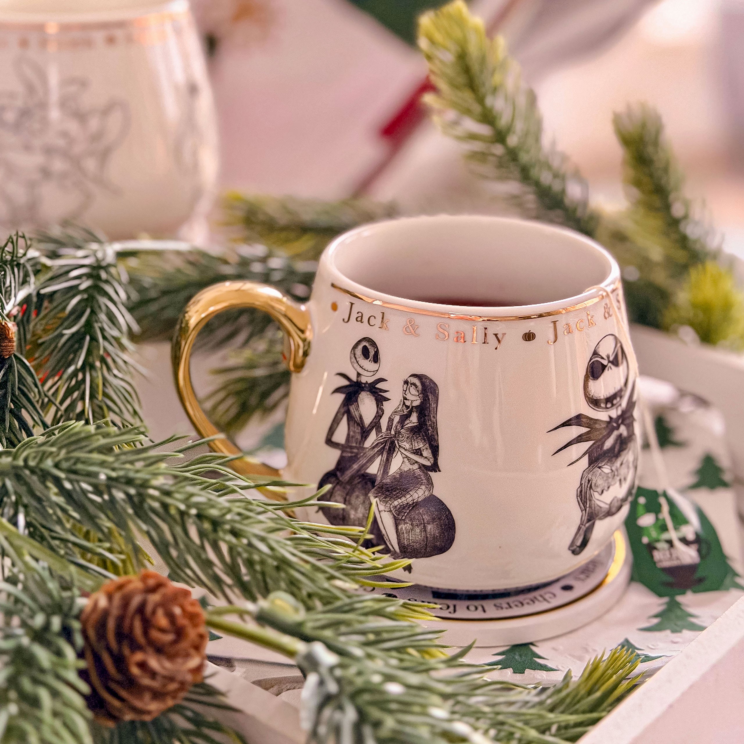 Imagen del producto Pesadilla antes de Navidad - Taza de coleccionista premium Sally y Jack