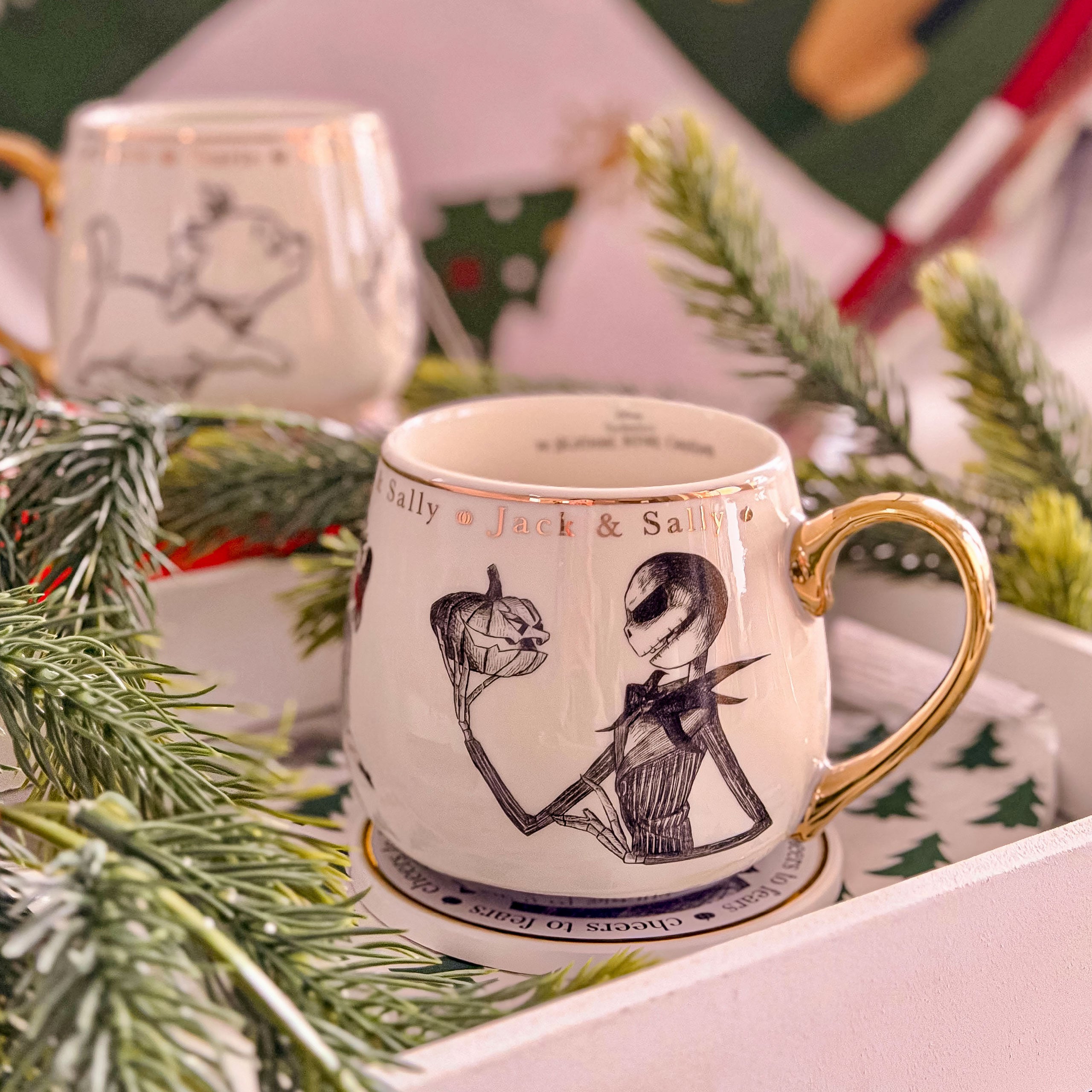 Imagen del producto Pesadilla antes de Navidad - Taza de coleccionista premium Sally y Jack