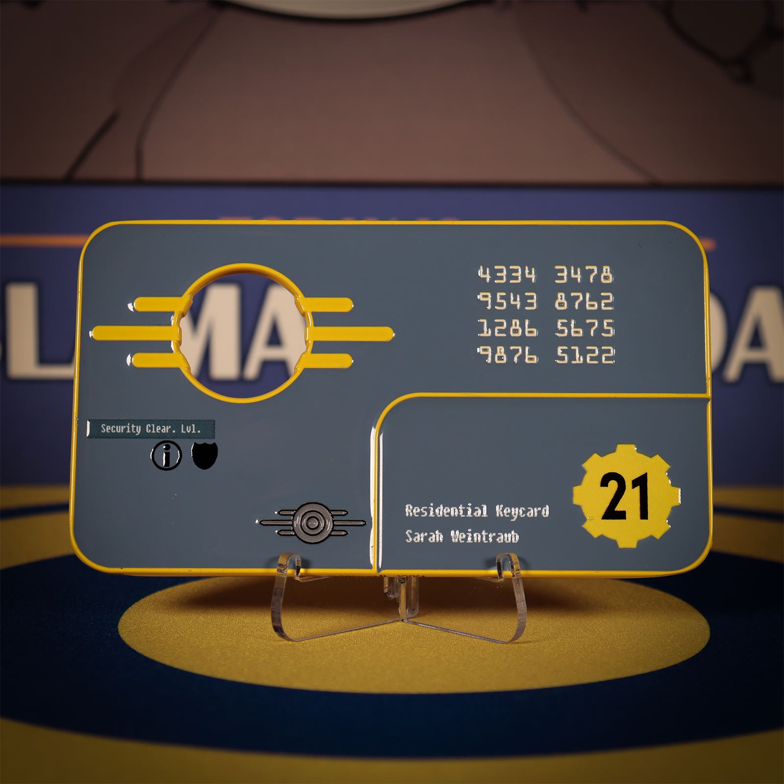 Imagen del producto Fallout: New Vegas - Réplica de la tarjeta de seguridad del Refugio 21 Edición Limitada