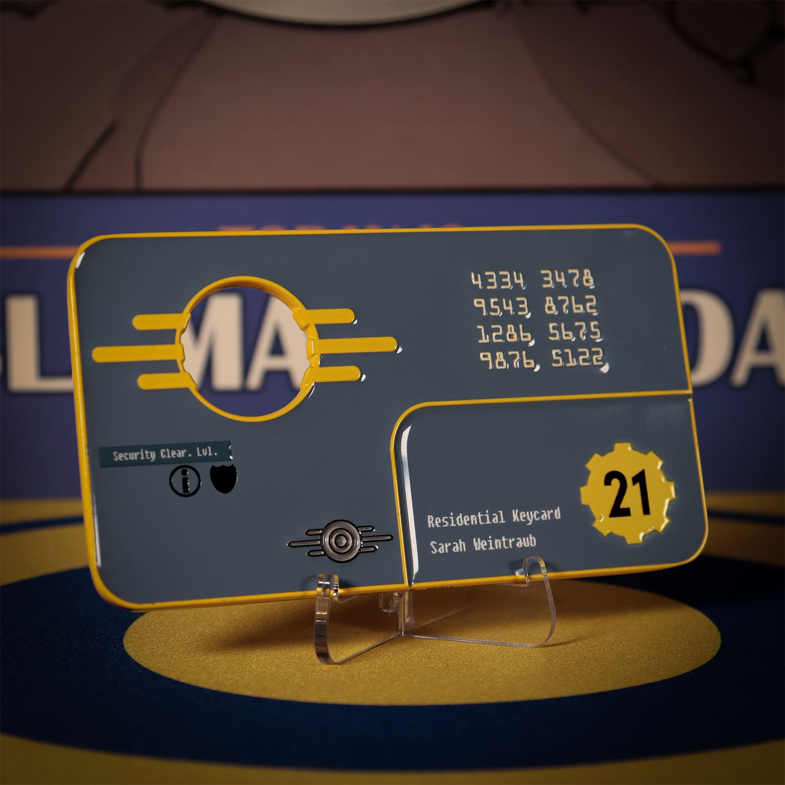 Imagen del producto Fallout: New Vegas - Réplica de la tarjeta de seguridad del Refugio 21 Edición Limitada