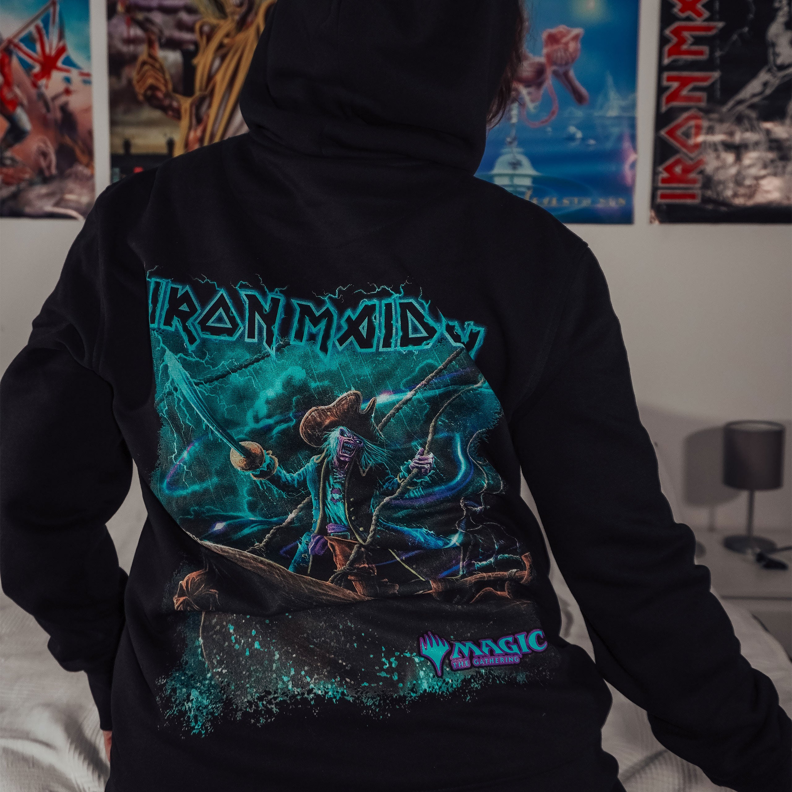 Imagen del producto Iron Maiden - Magic Captain N'Ghathrod sudadera con capucha negra