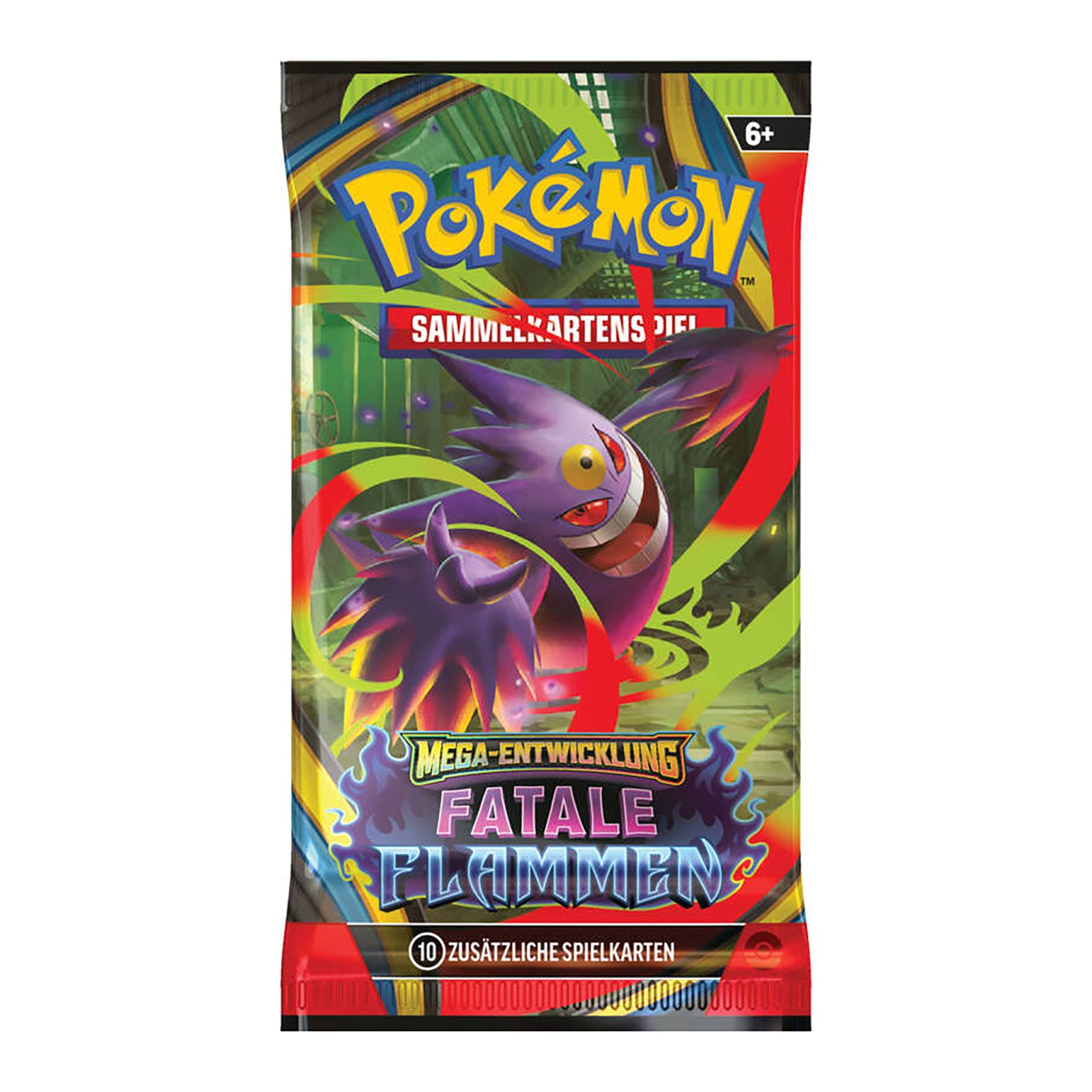 Imagen del producto Pokémon – Sobre de refuerzo de cartas coleccionables Mega-Evolución Llamas Fatales