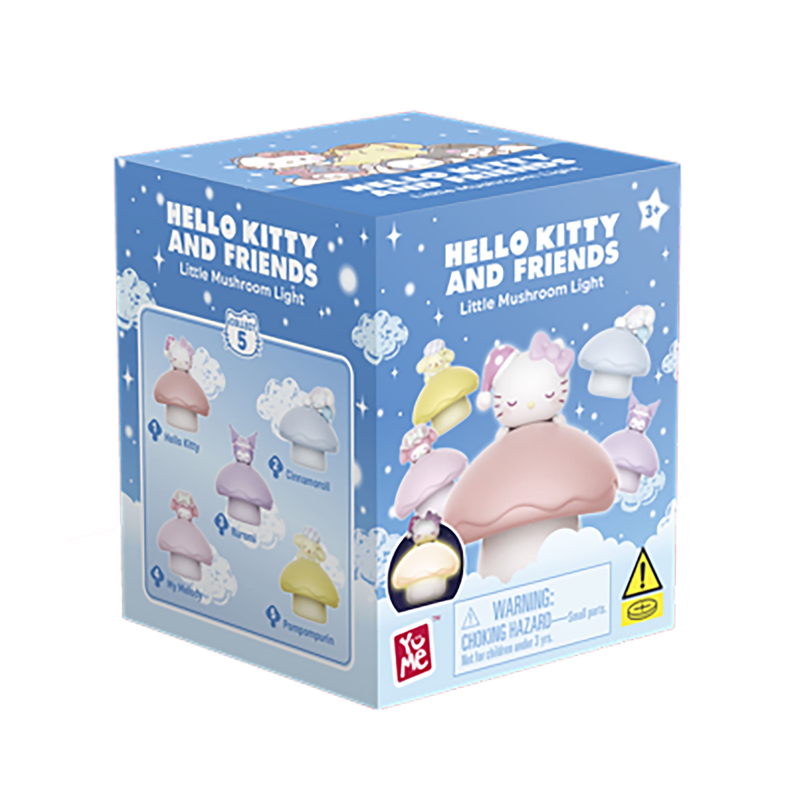 Imagen del producto Hello Kitty and Friends - Figura sorpresa YuMe Little Mushroom luz nocturna