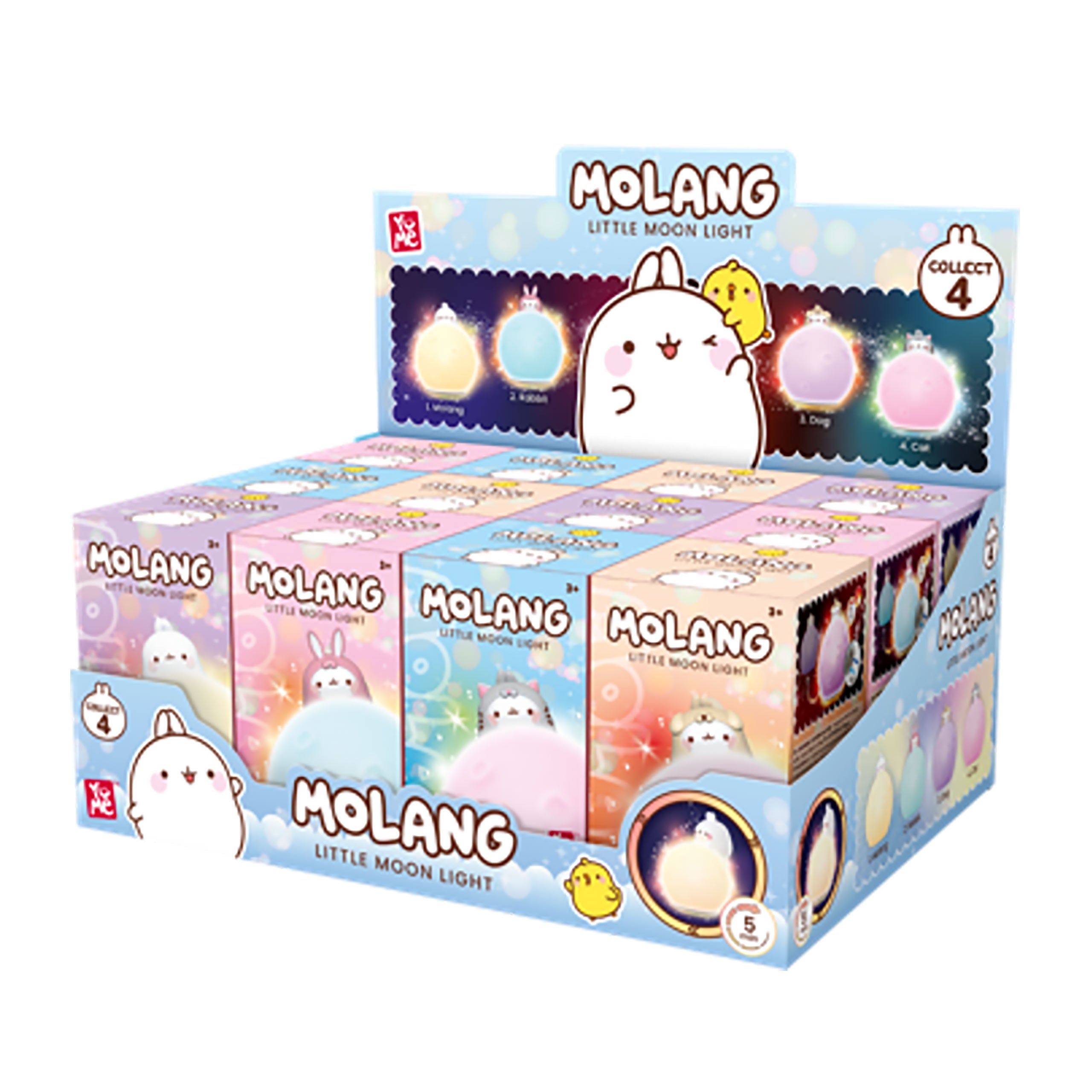 Imagen del producto Molang - YuMe Mystery Mini Luz Nocturna Display