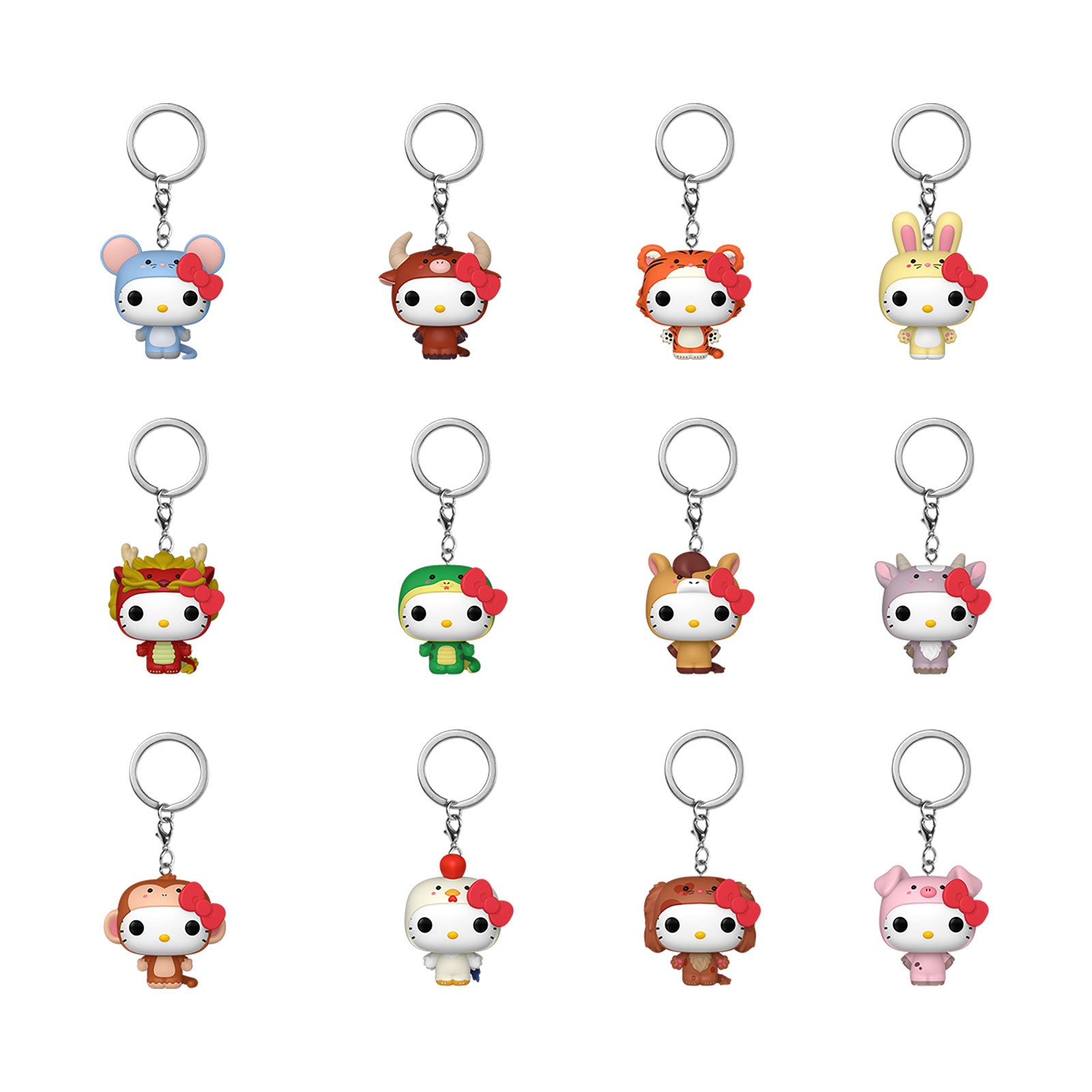 Imagen del producto Hello Kitty and Friends Animals Mystery Funko Pop llavero - Expositor Sanrio E1090674